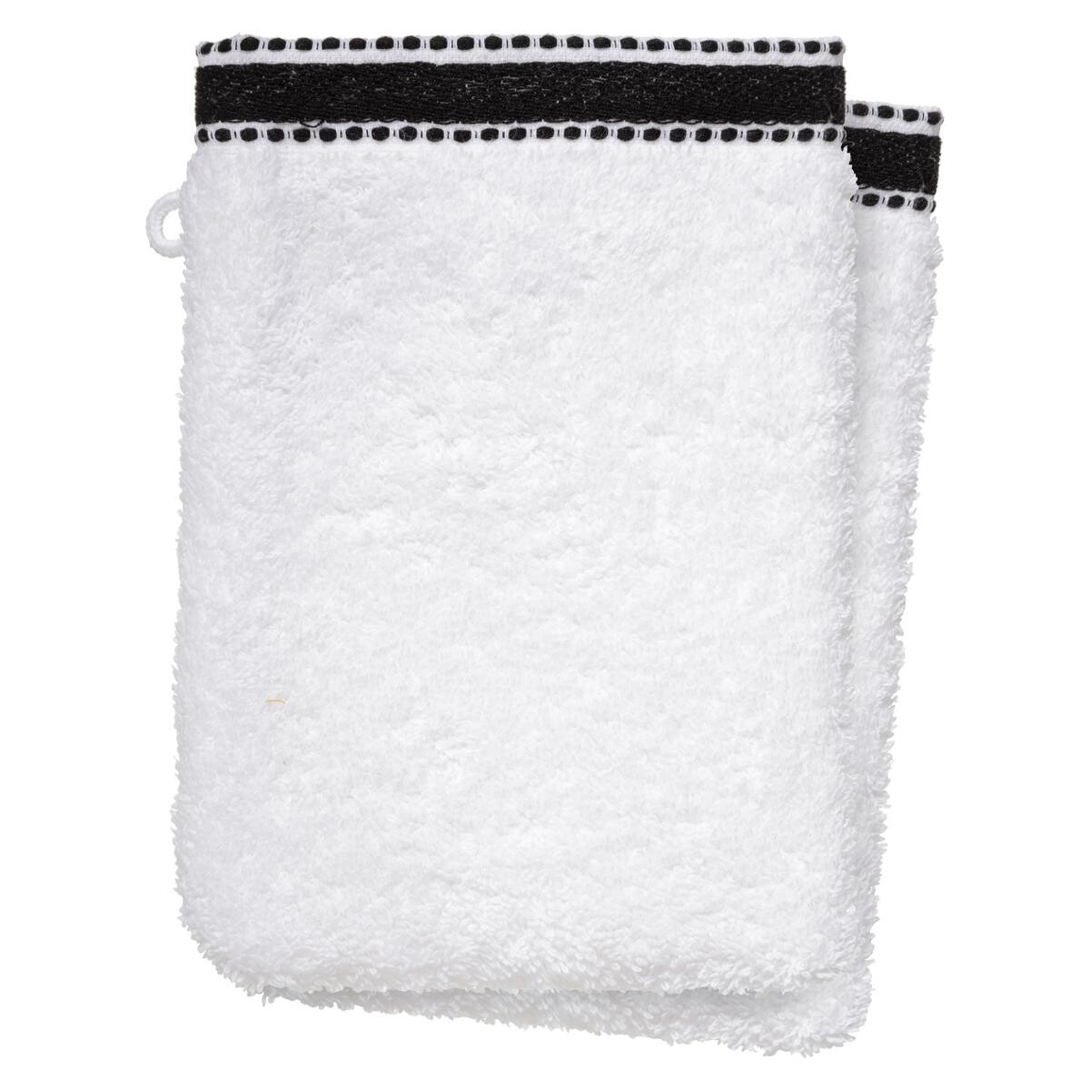 Set of 2 flannels "Joia" White, 15x21 cm, 550 g/m&sup2;