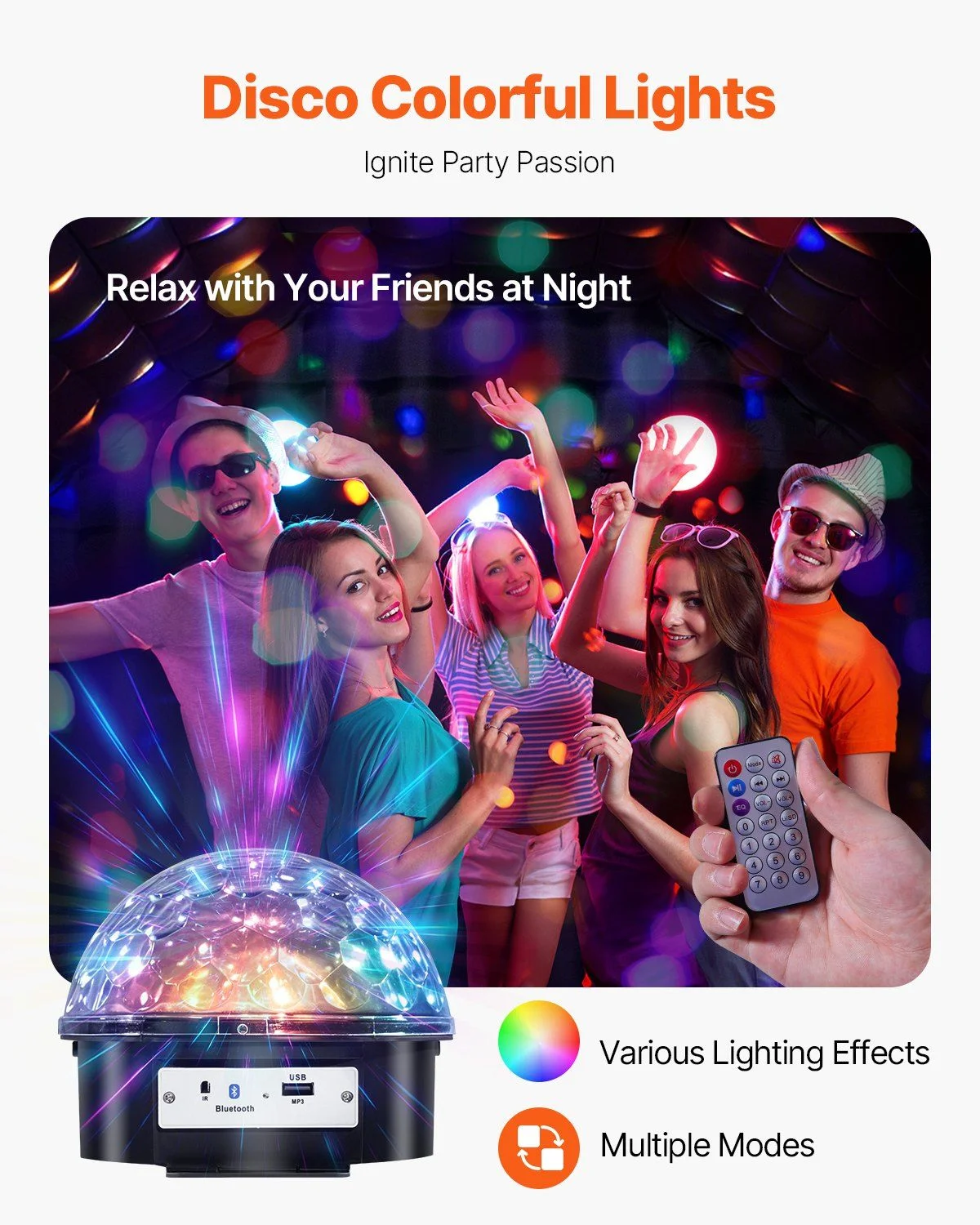 Inflatable Dance Party Tent - 19.7 x 16.4 FT Blow Up Nightclub with Built-in Lighting for Weddings & Events - Image 8