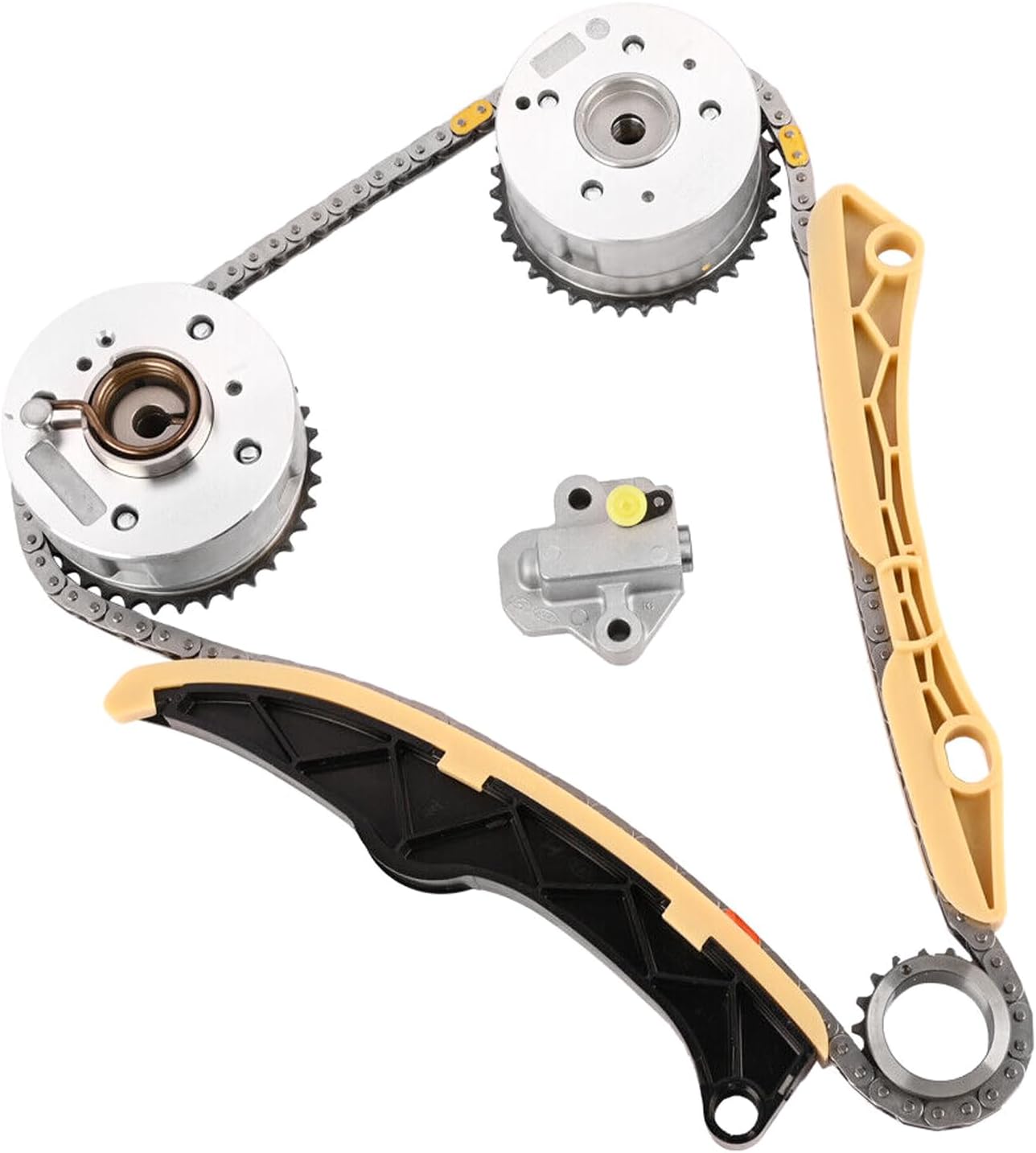 24321-2B620 Timing Chain Kit w/VVT Sprocket Fits for Hyundai Accent Elantra Kona Sonata Tucson Optima, for Kia Rio Forte5 Soul Optima G4FJ G4FD 243502B600 243702B610 1.6L Timing Chain Kit