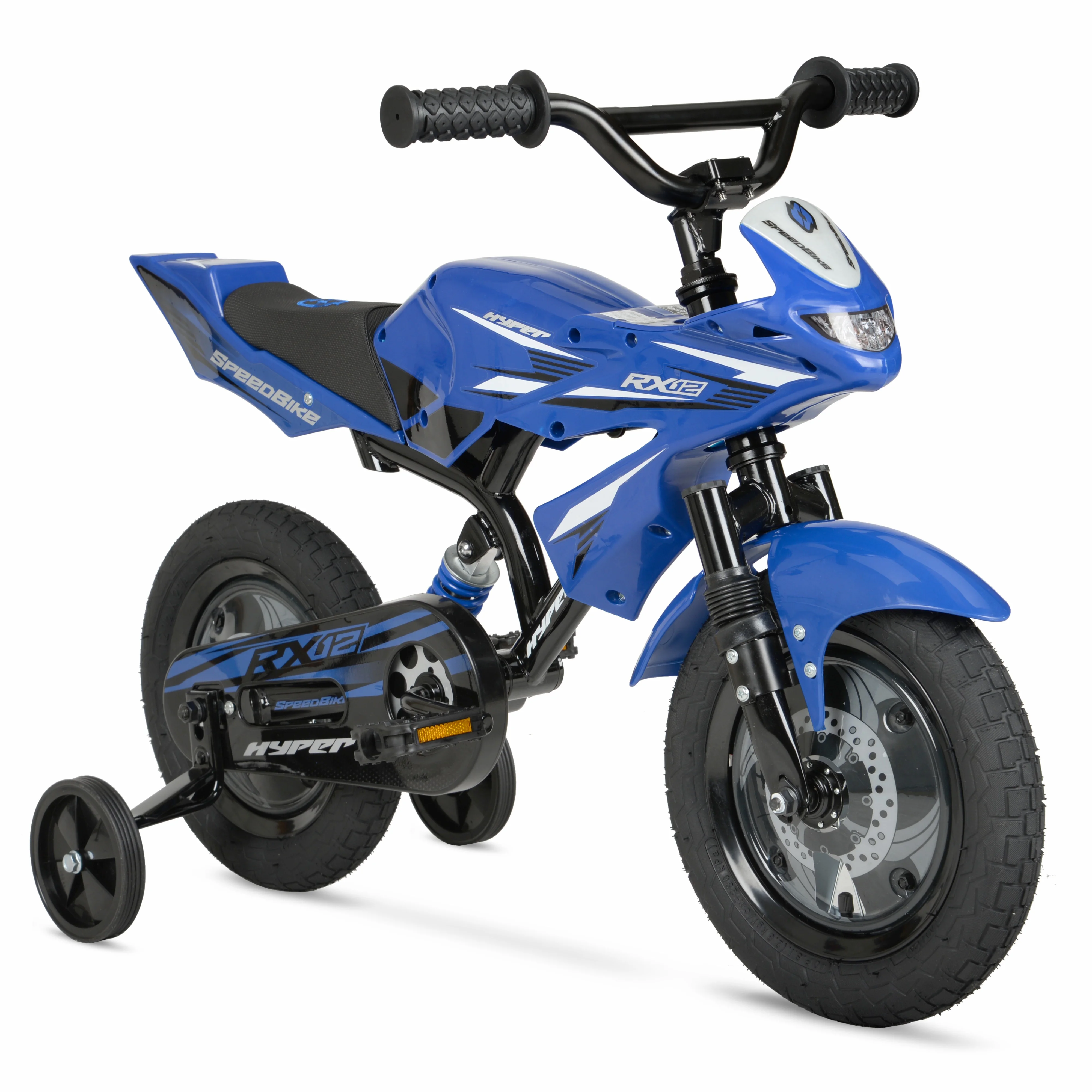 12" Hyper Speed Bike, Childs Bicycle; Kids Ages 2-4 Years Old, Blue, Character Group: Speed - Image 2