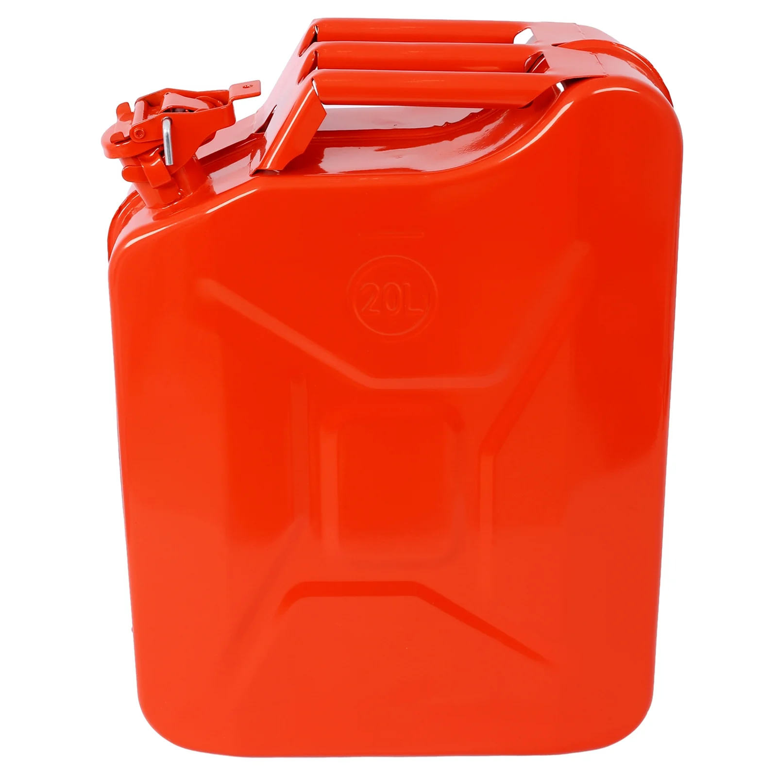 5 Gallon Jerry Fuel Can, 4-Pack Steel Gas Can with Flexible Spout & Leakproof Lock, Portable Fuel Tank for Gasoline, Cars, Trucks, Emergency Kits, Off-Road Equipment - Red - Image 5