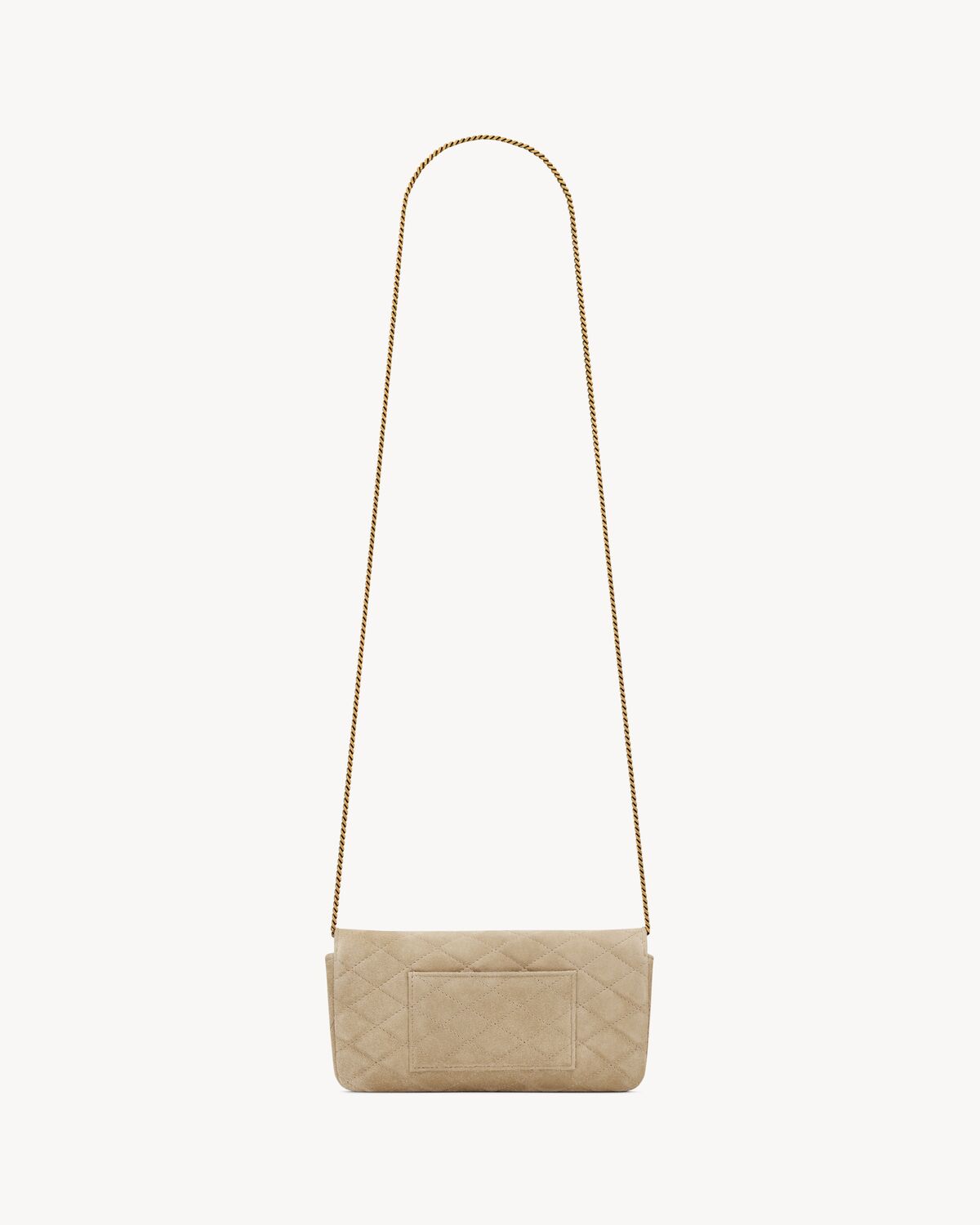 Replicate YSL Gaby Chain Phone Holder in Quilted Suede(1:1 replica)1:1High-quality replica