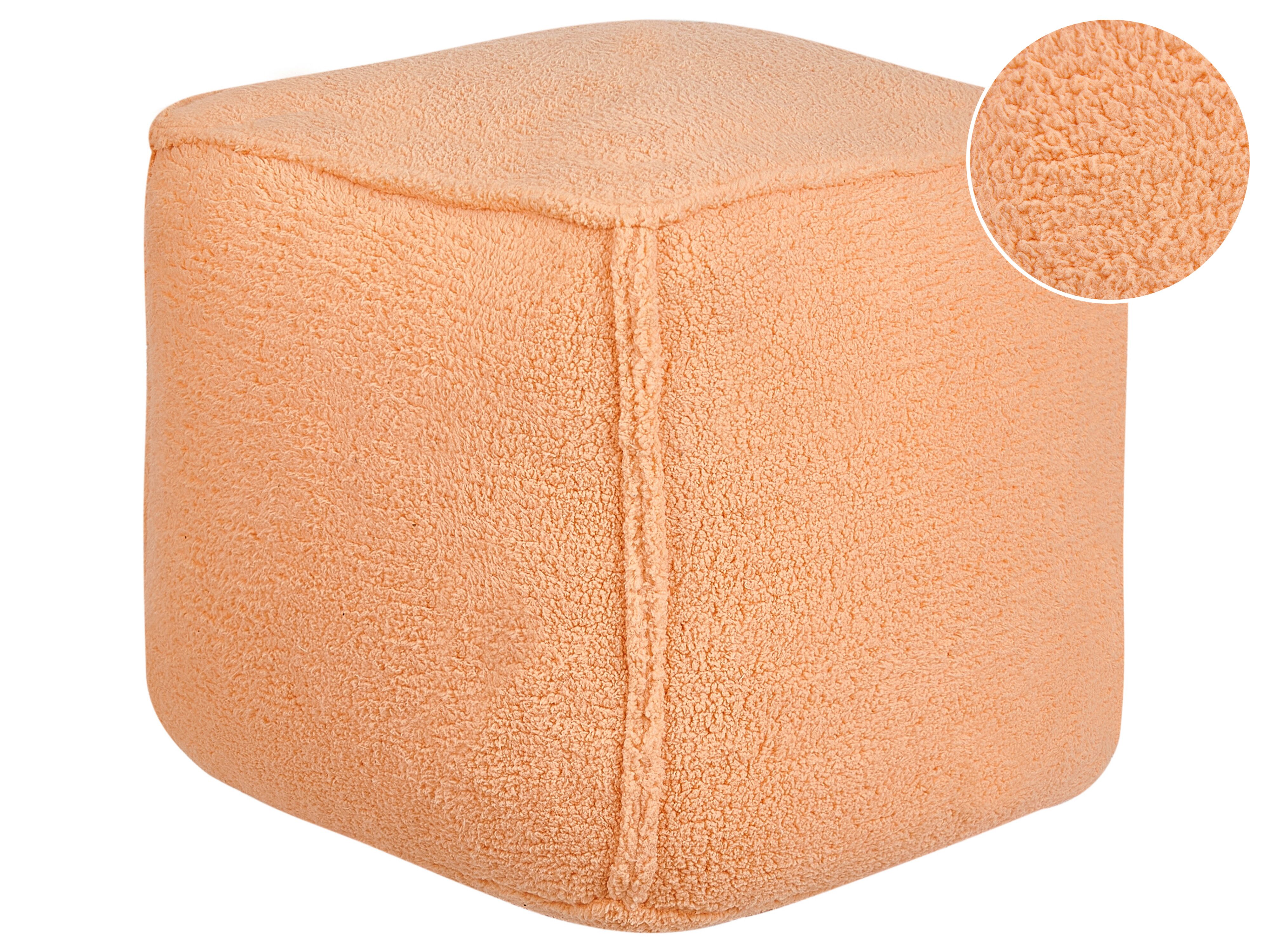 Pouffe ALIPUR Boucle Orange