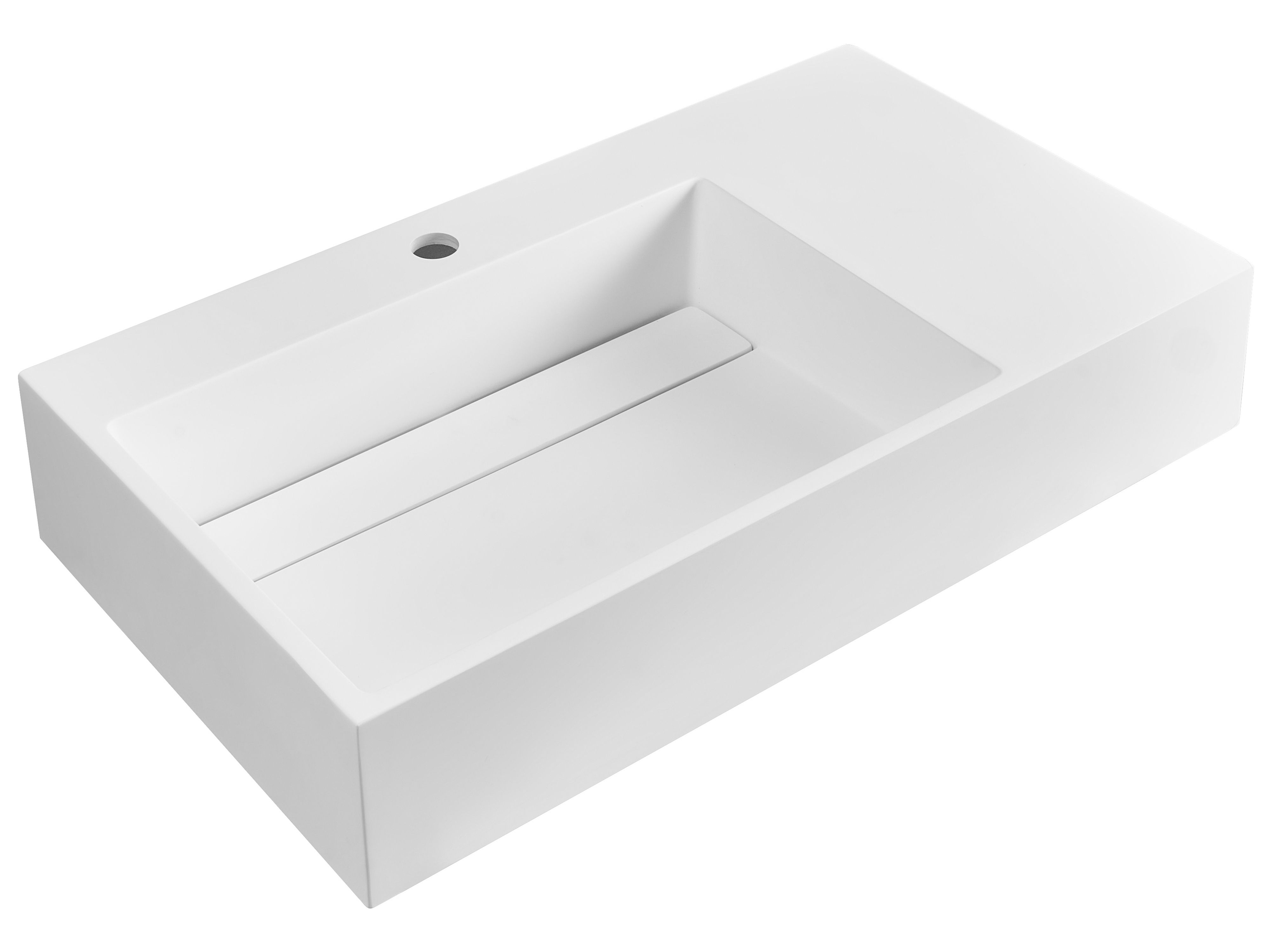 Wall Hung Basin CUSCO 750 x 430 mm Mineral Cast White