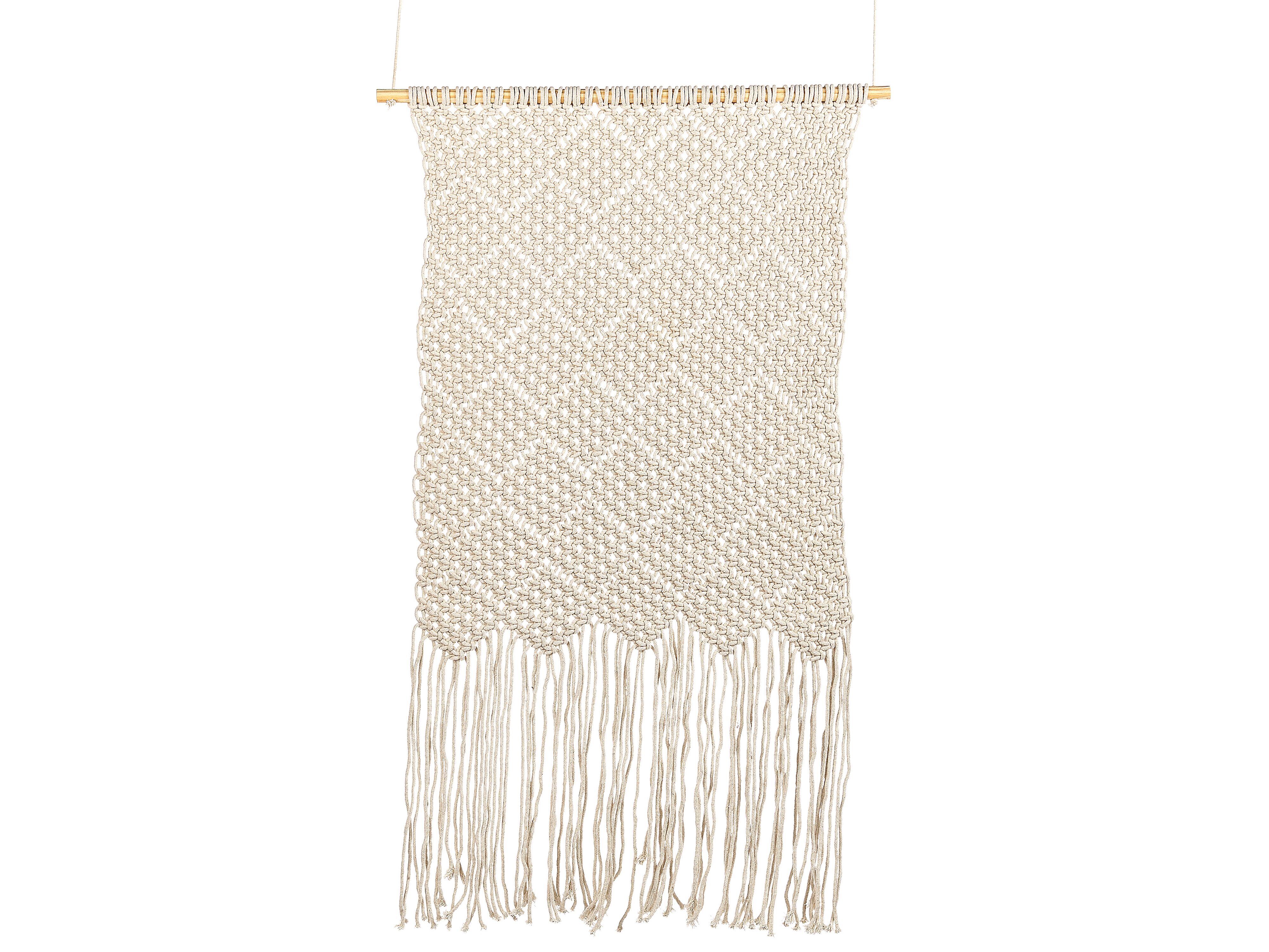 Fabric Wall Hanging OKARA Cotton 126 cm Beige