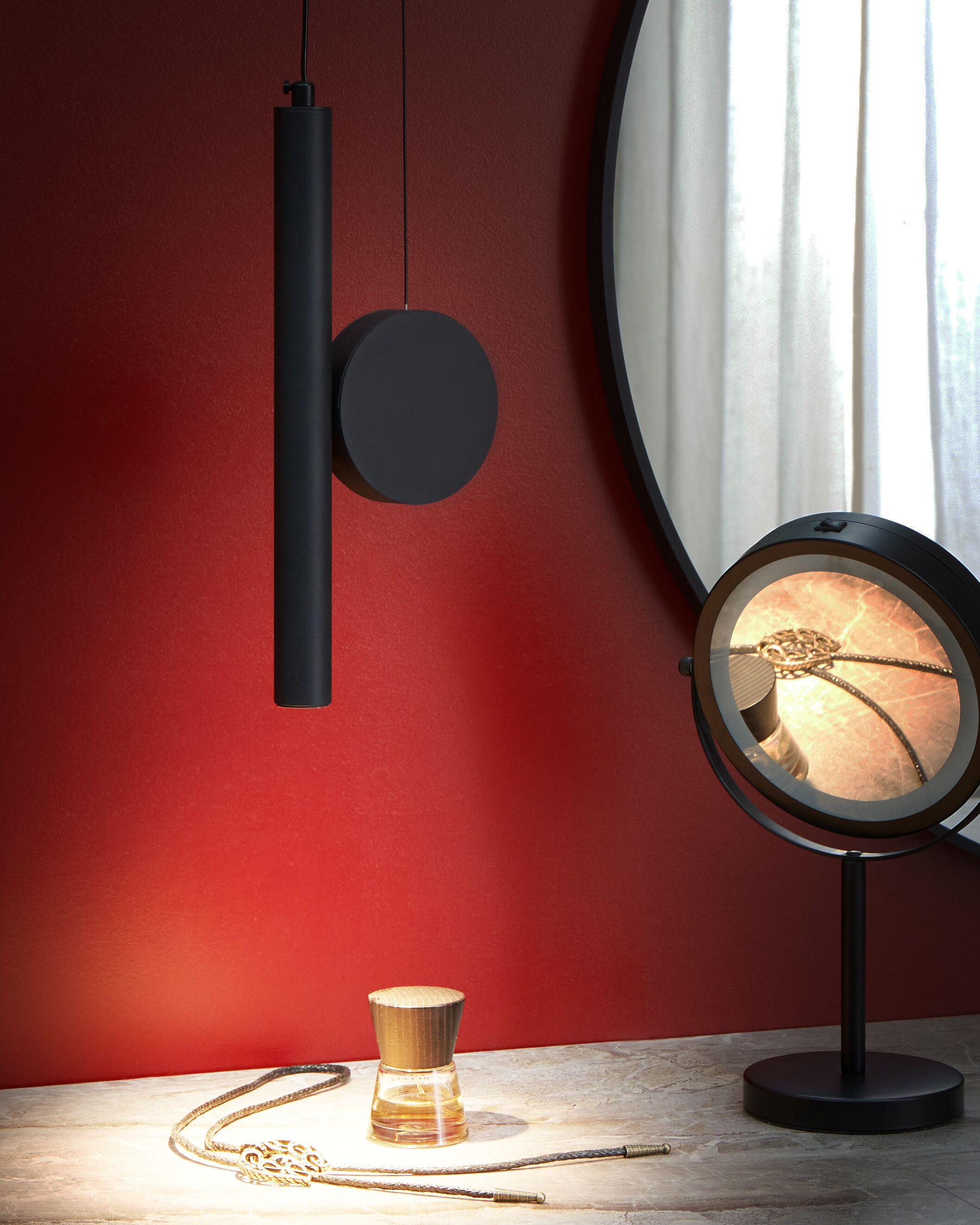 LED Pendant Lamp DAMAS Metal Black