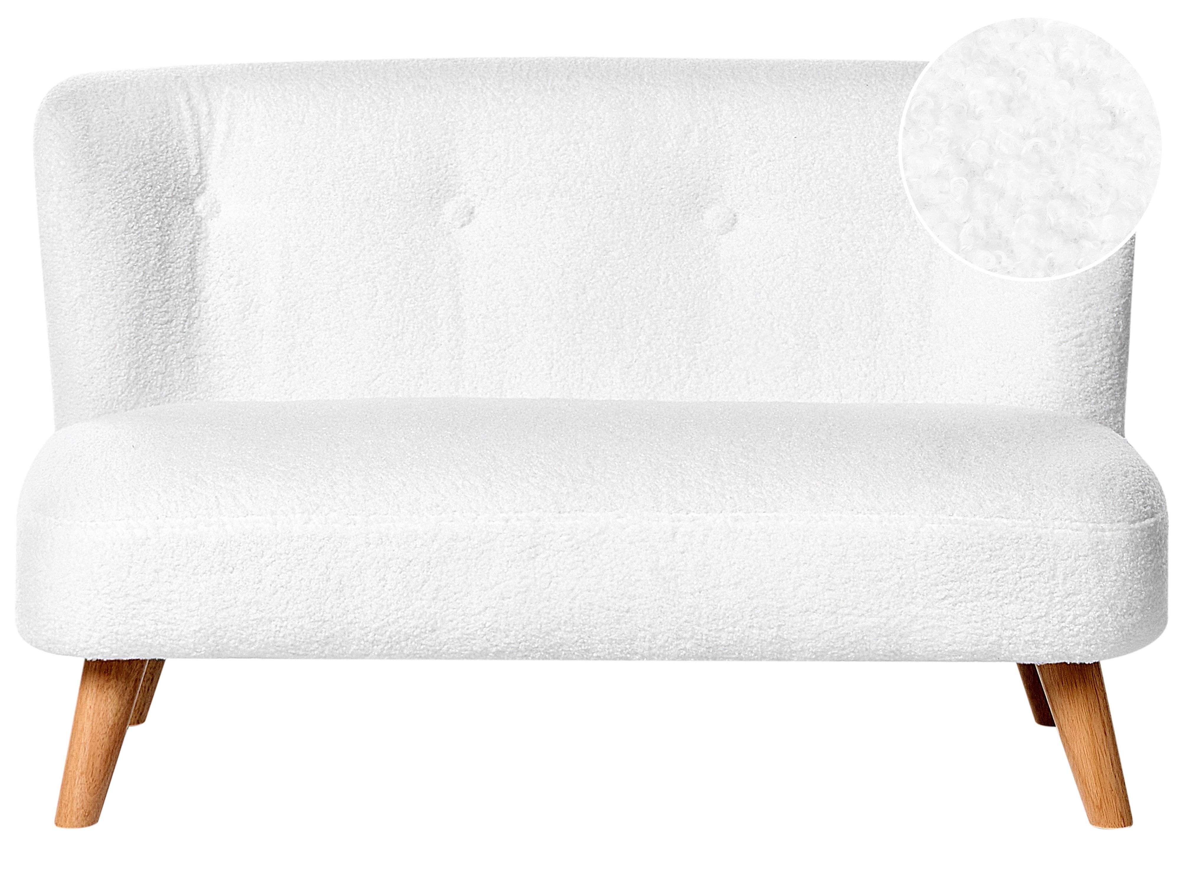 Kids Sofa LOTE Boucle White