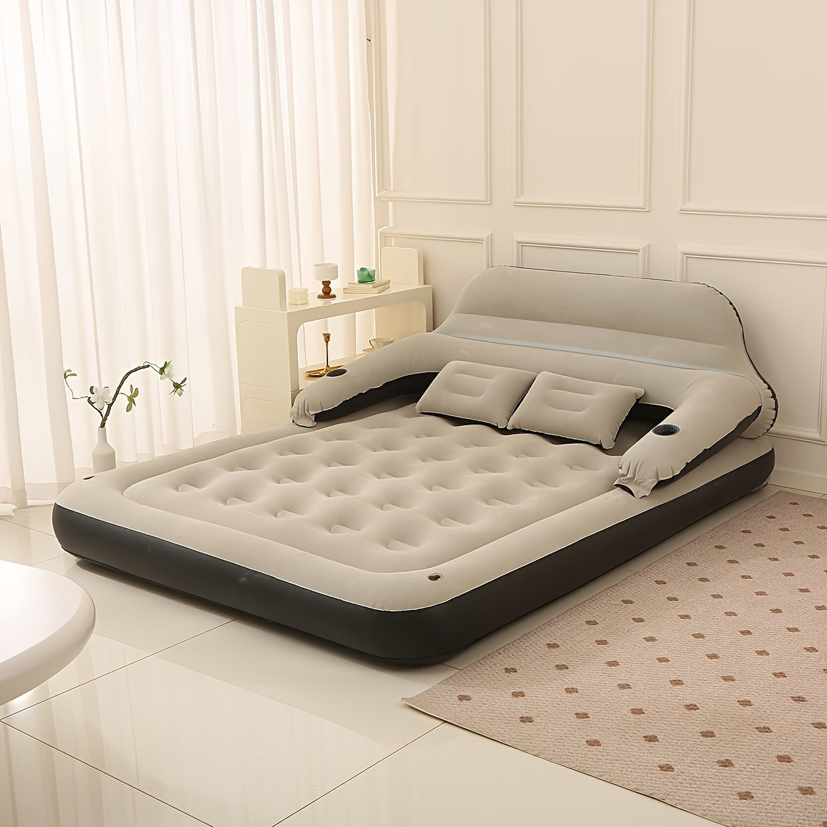 AirLuxe | Opblaasbaar Matras met Pomp en Rugleuning