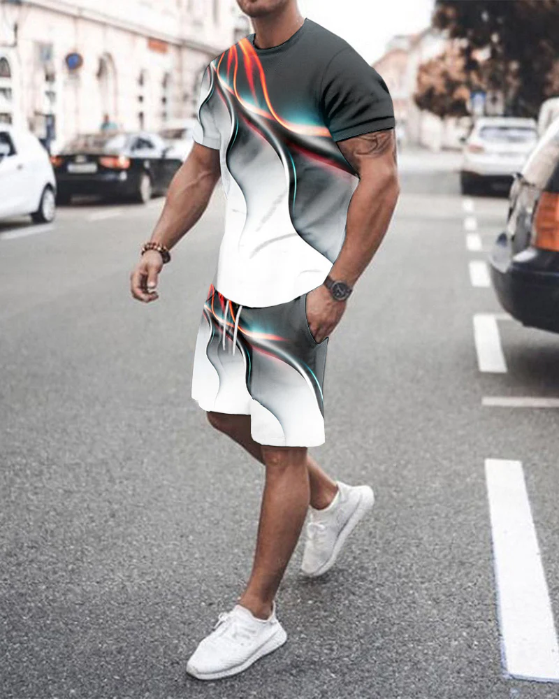 Men's Fashion Short Sleeve Suit 3 Colors