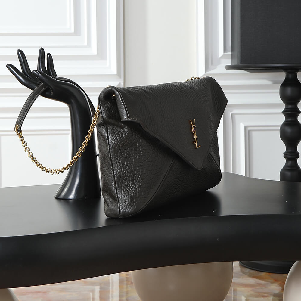YSL CASSANDRE XXL envelope pouch on chain in lambskin1:1High-quality replica
