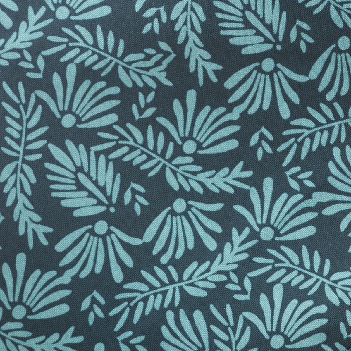 Tablecloth stain resistant "Leaves" Duck blue, D.180 cm