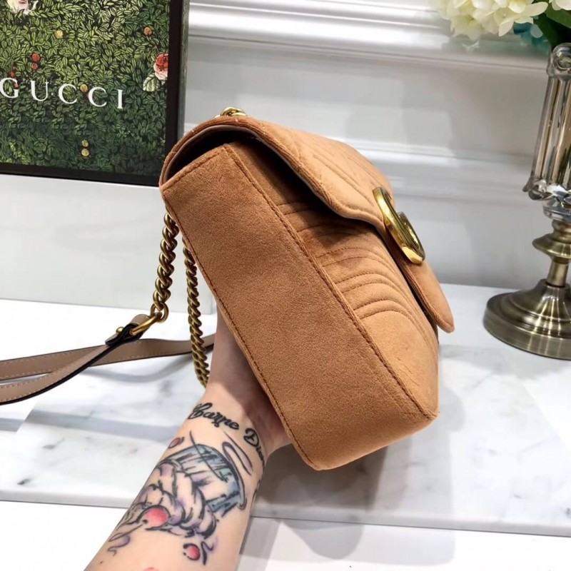 Replica Gucci Gg Marmont Medium Velvet Shoulder Bag 4434961:1High-quality replica