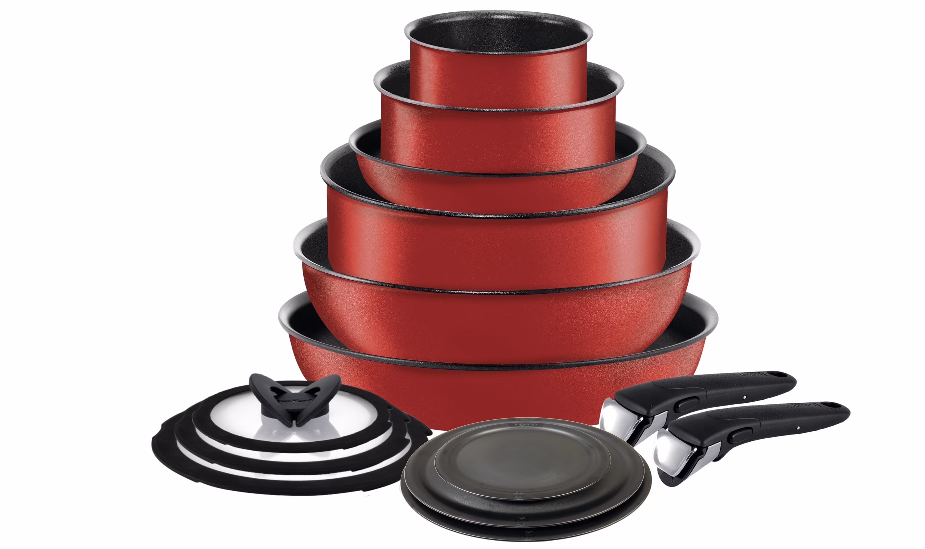 T-fal Ingenio Expertise Nonstick 14-Piece Cookware Set, Induction Oven Safe up to 500F, Detachable Handle, Onyx Black - Image 9