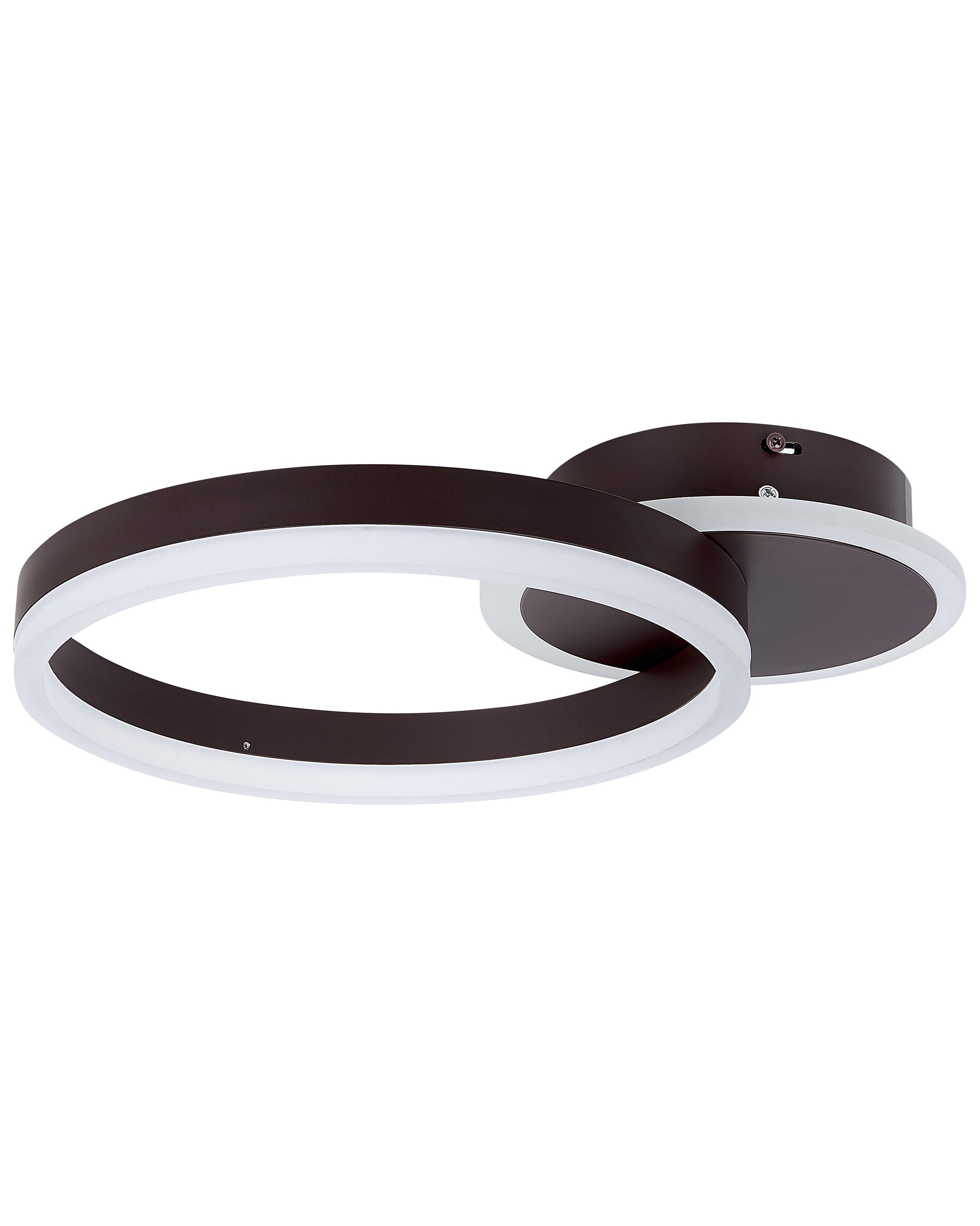 LED Ceiling Lamp GLYDE Metal Dark Brown