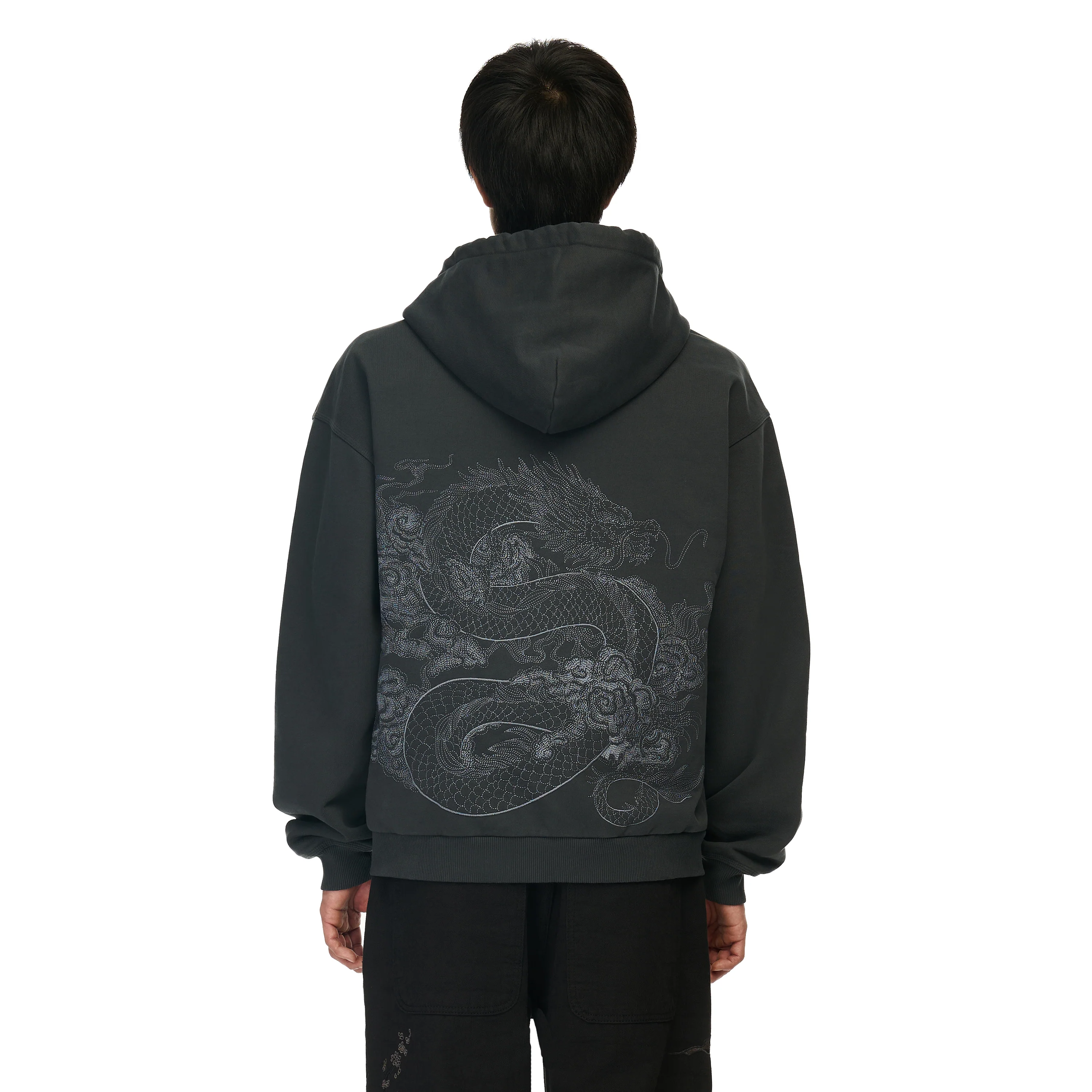 "yakuza v2" Zip Up grey