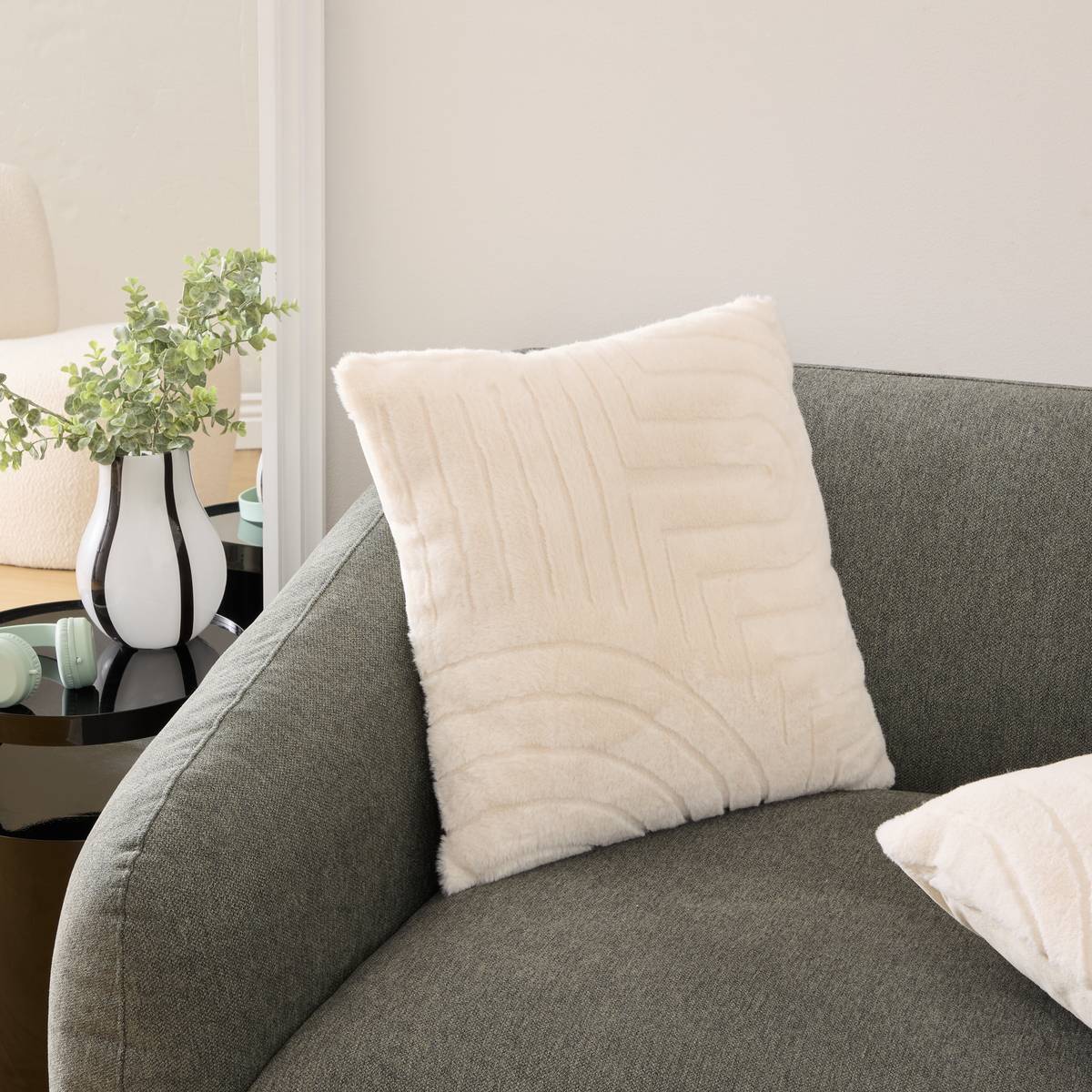 Cushion "Arka" Ivory, 45x45 cm