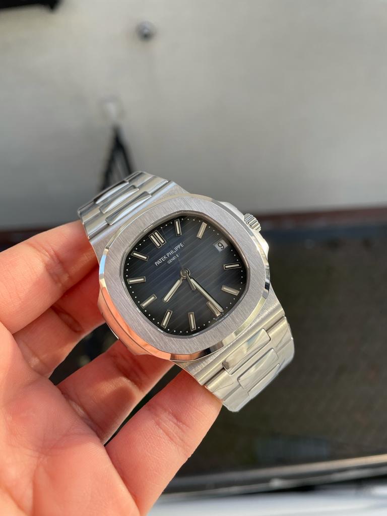 Replica PATEK PHILIPPE Nautilus 5711 PPF 1:1 Best Edition Gray Textured Dial on SS Bracelet 324CS - Top club