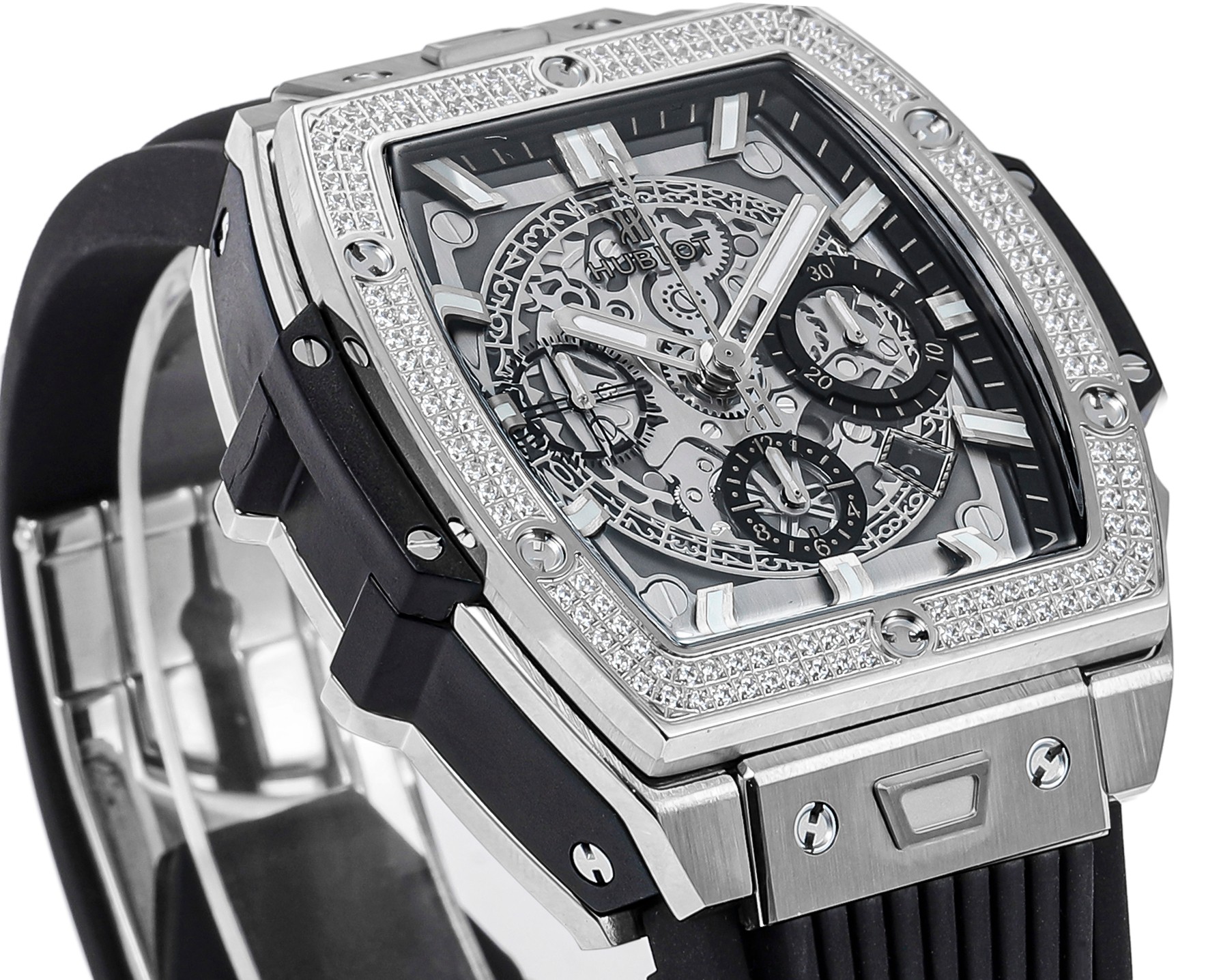 Hublot Spirit of Big Bang Textured Rubber Strap(1:1 replica) - Top club