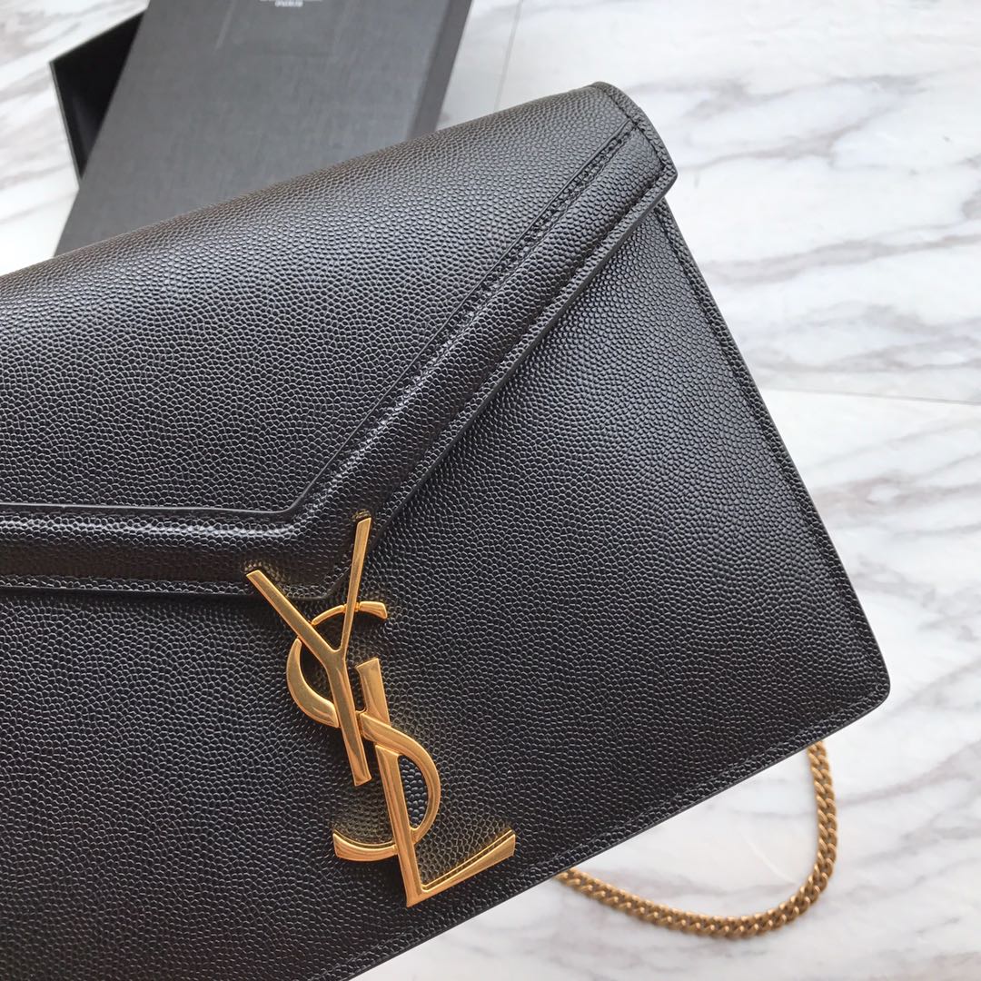 CASSANDRA MONOGRAM CLASP BAG IN OSTRICH1:1High-quality replica