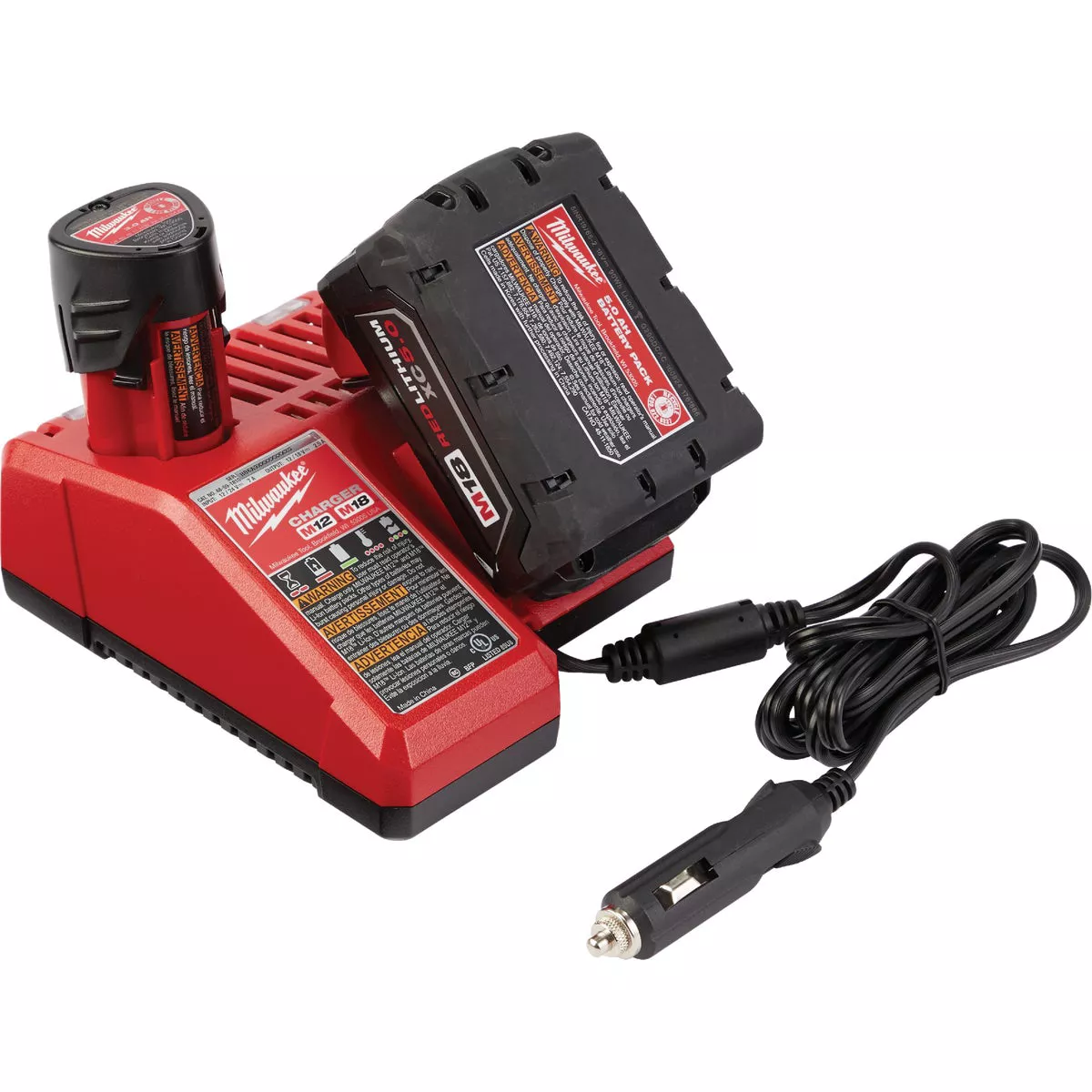 Milwaukee M12/M18 Lithium-Ion Multi-Voltage DC Vehicle Battery Charger