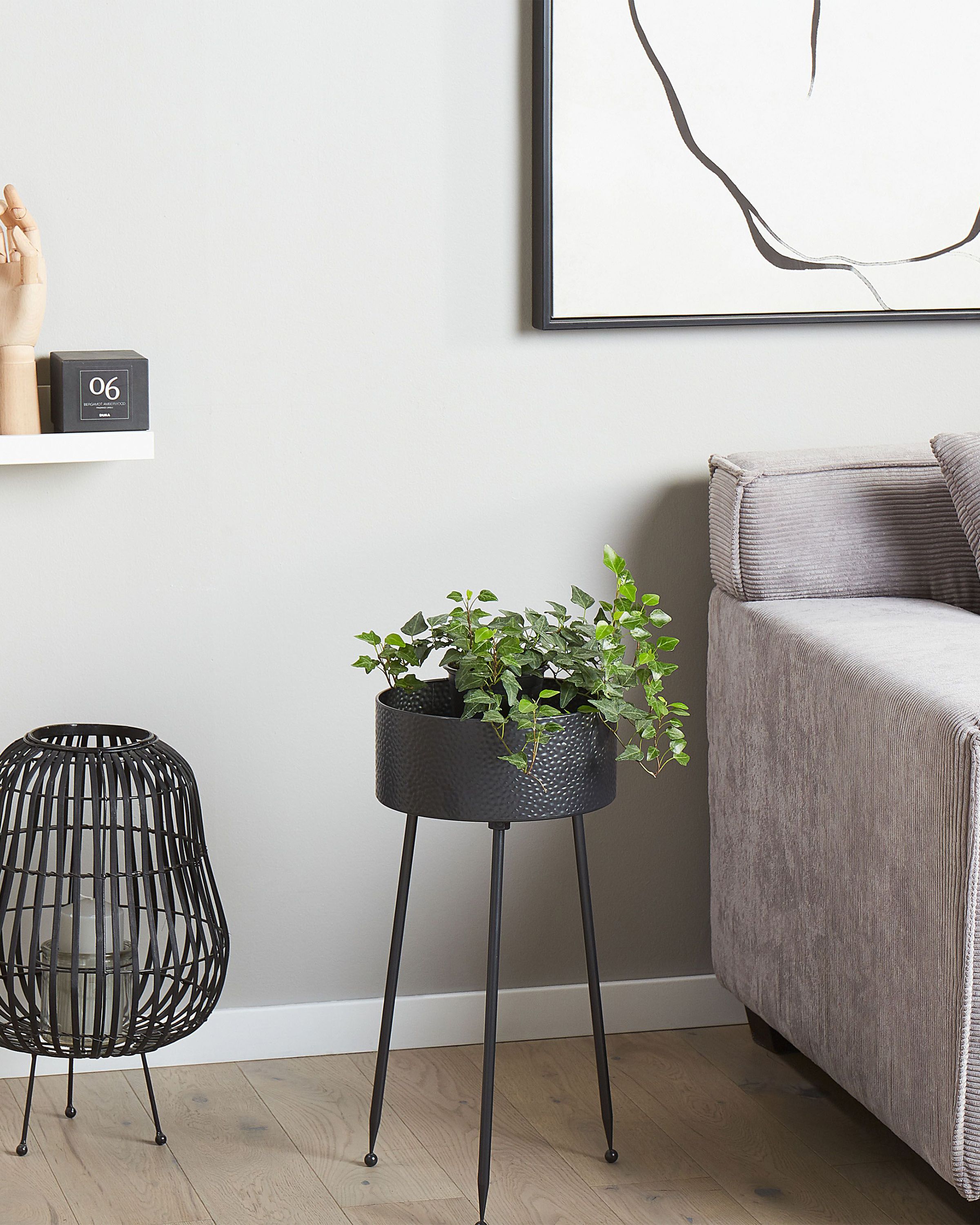 Plant Stand LEIKA Metal 29 cm Black