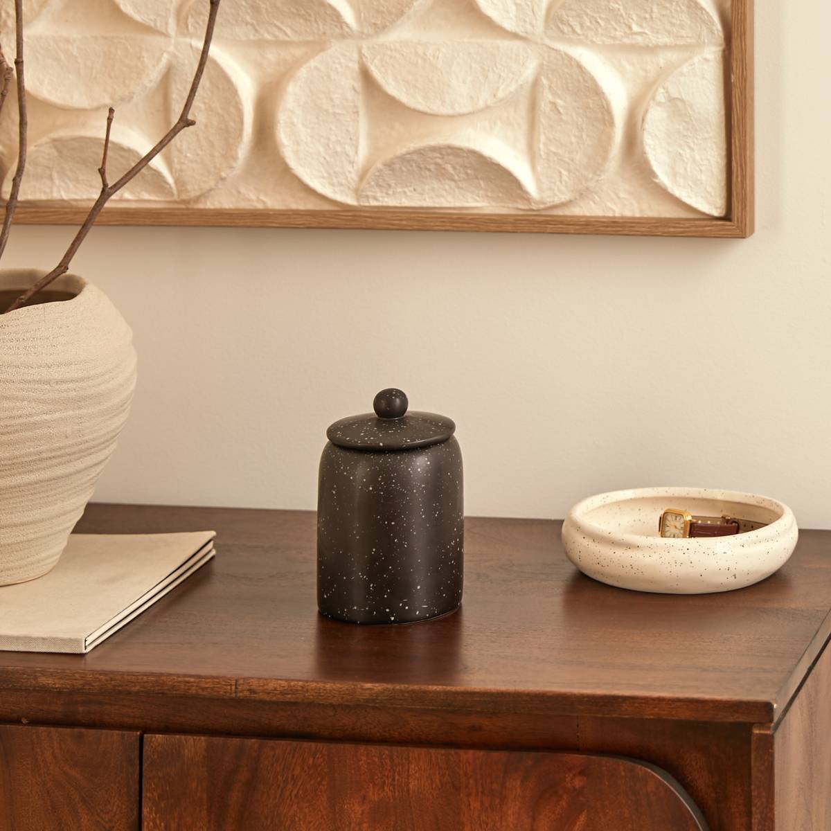 Box "Wonja" Black, 10x10 cm