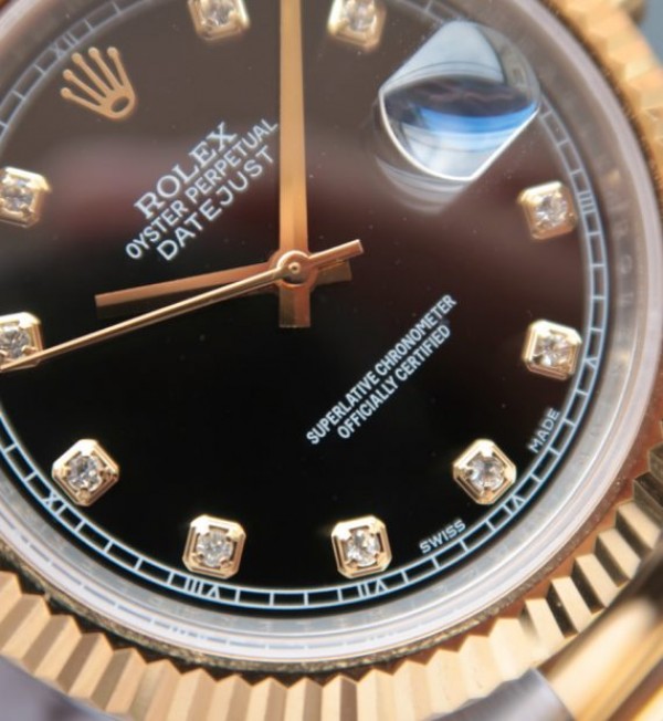 Replica Rolex DateJust 41mm 126333 Noob YG Wrapped Black Dial SS/YG Jubilee Bracelet A3136 - Elite Watch Atelier