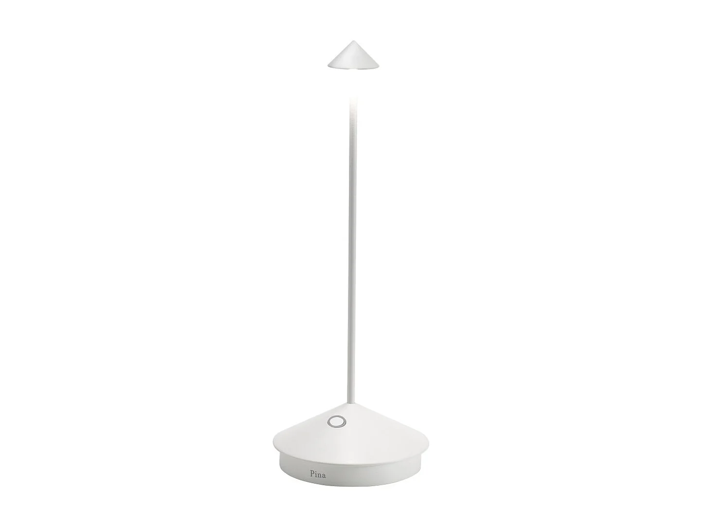 Lampe de table LED Pina Pro White, rechargeable et dimmable, sans fil, Safran, CCT 2200-2700-3000K, IP54, autonomie 12 heures