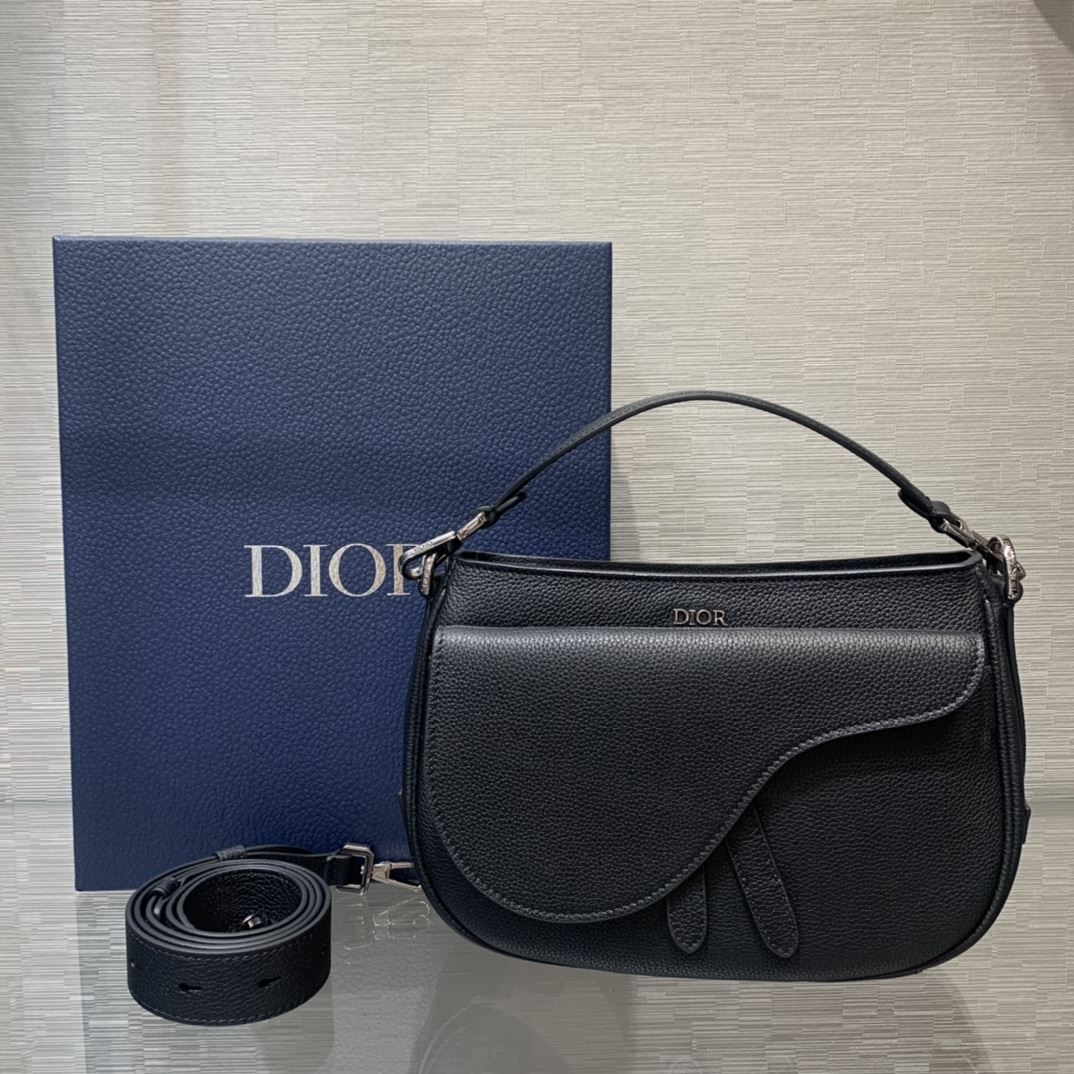 Mini Saddle Soft Bag Black For Women‎ 9.5in/ 24cm CD1:1High-quality replica