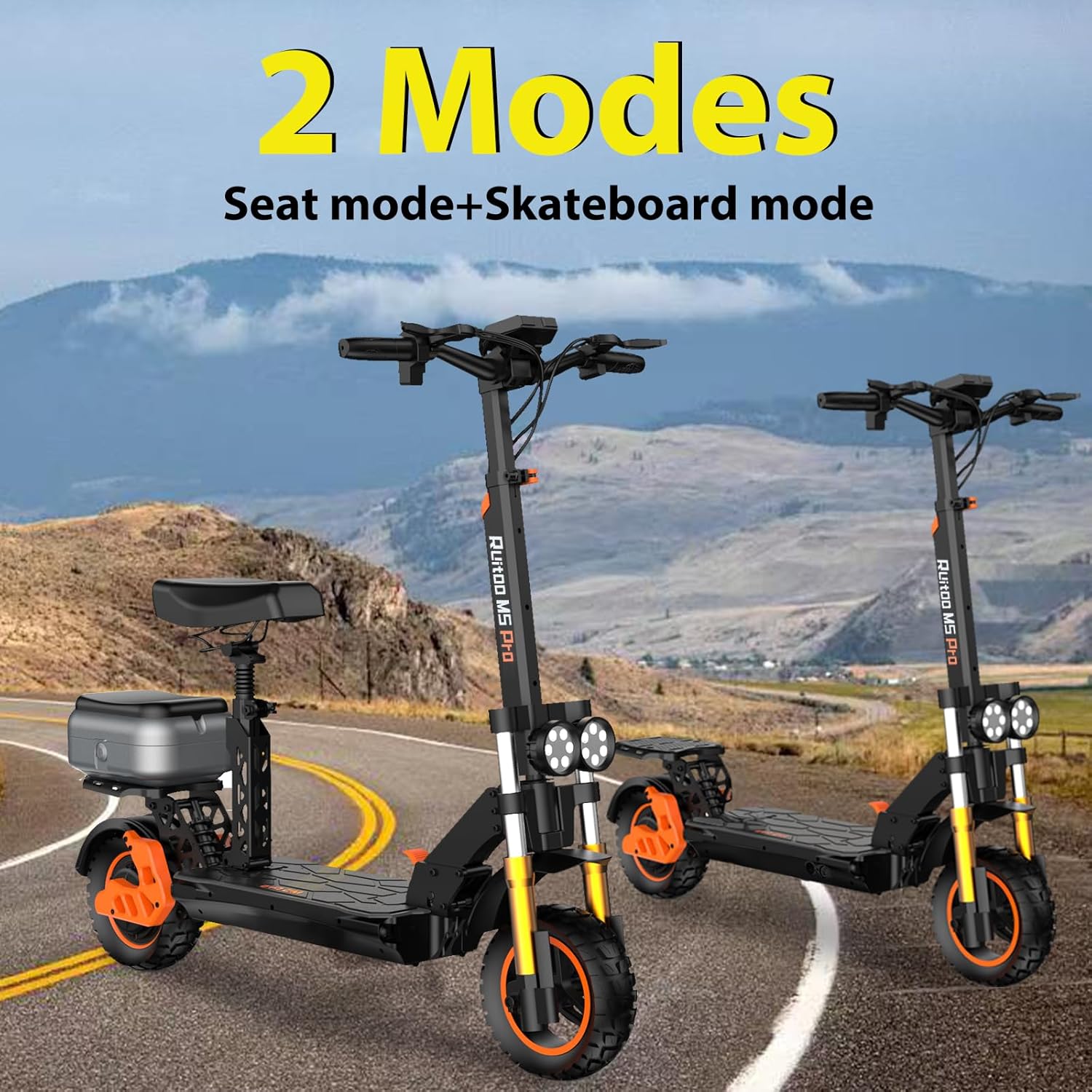 Electric Scooter Adults 1600/6000W Motor 50 Miles Long Range & 40/45 MPH Top Speed 11