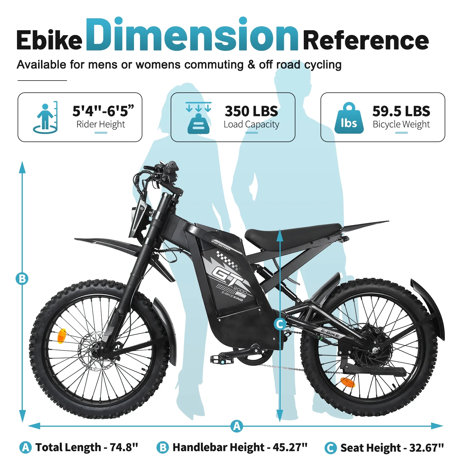 Hipatoo 26" Electric Bike 500W 20MPH E-bike, 36V 10.4Ah Battery, Ebike for Adults, E Bike UL2849 - Image 28