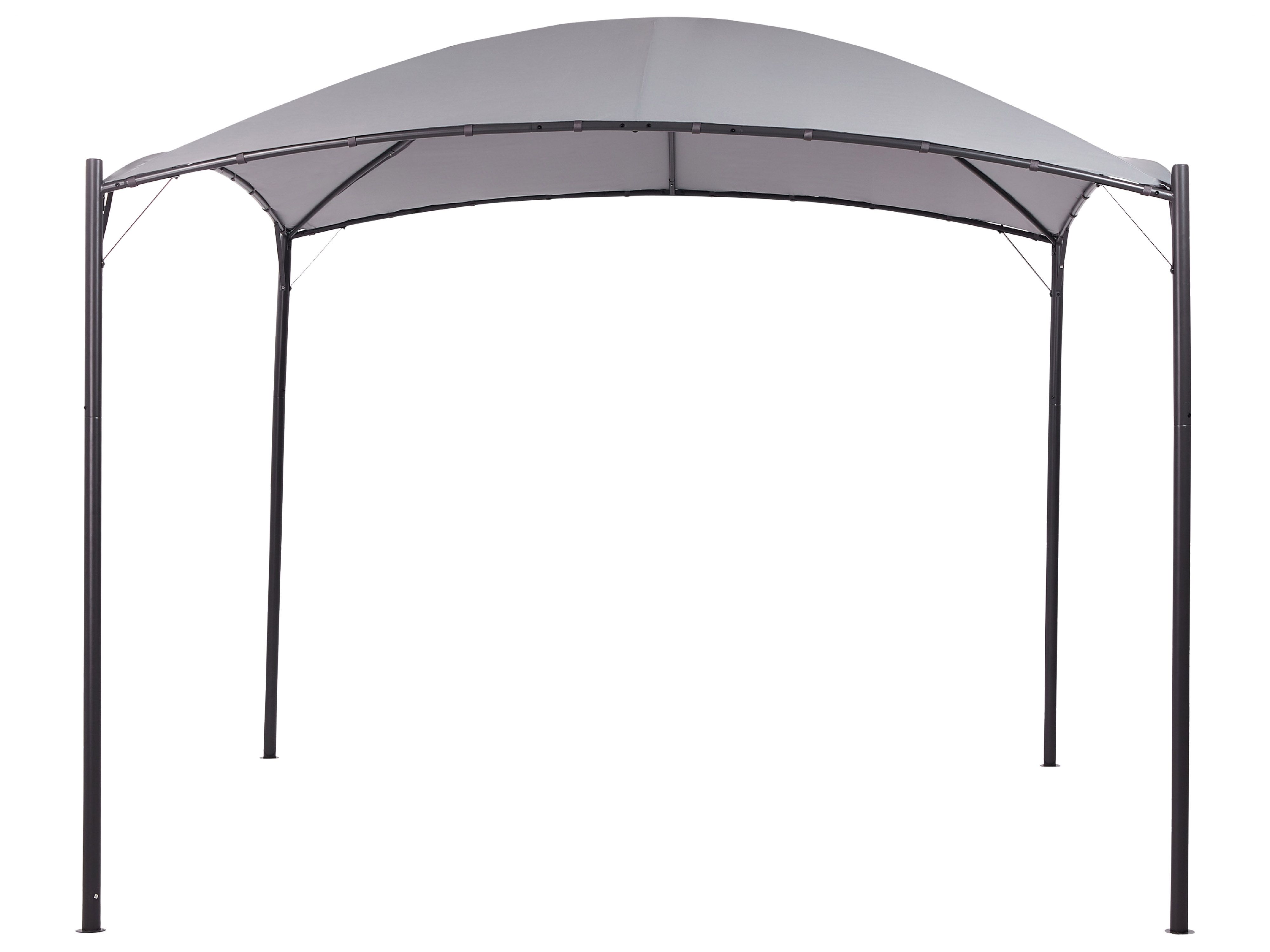 Gazebo VOMERO Metal 305 cm 305 cm Grey