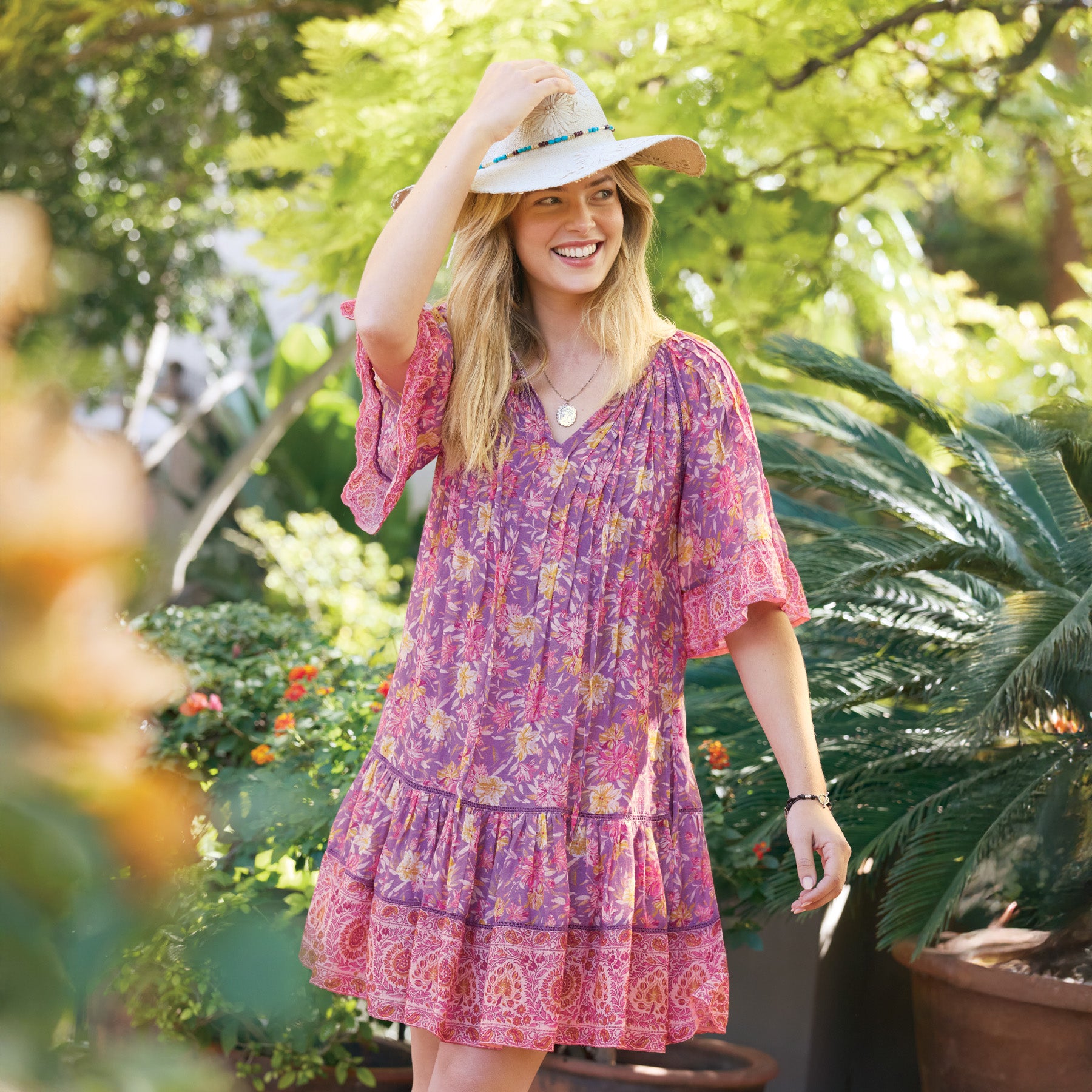 Aisha Printed Dress - Sundance Clothing