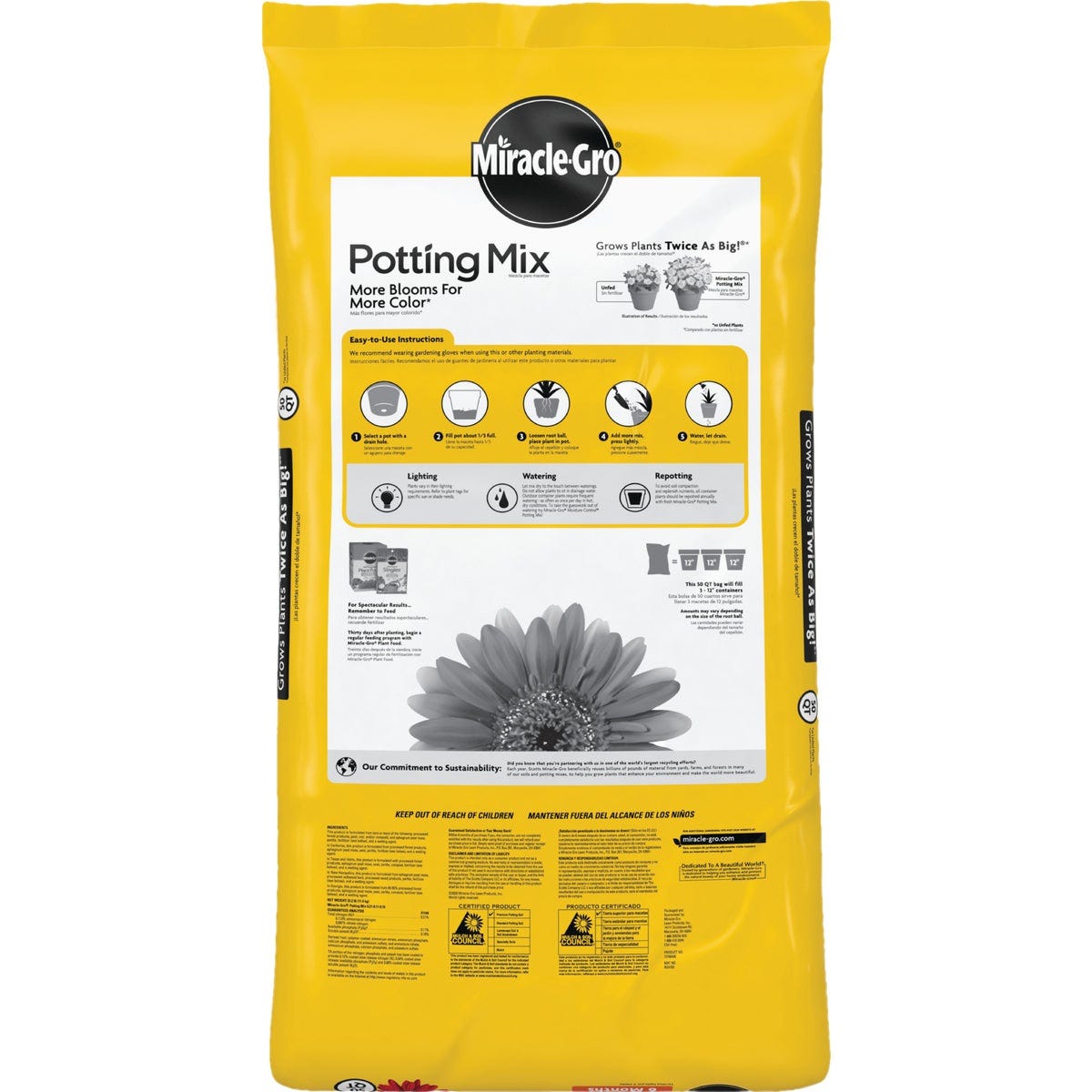 Miracle-Gro 50 Qt. Container Plant Potting Mix
