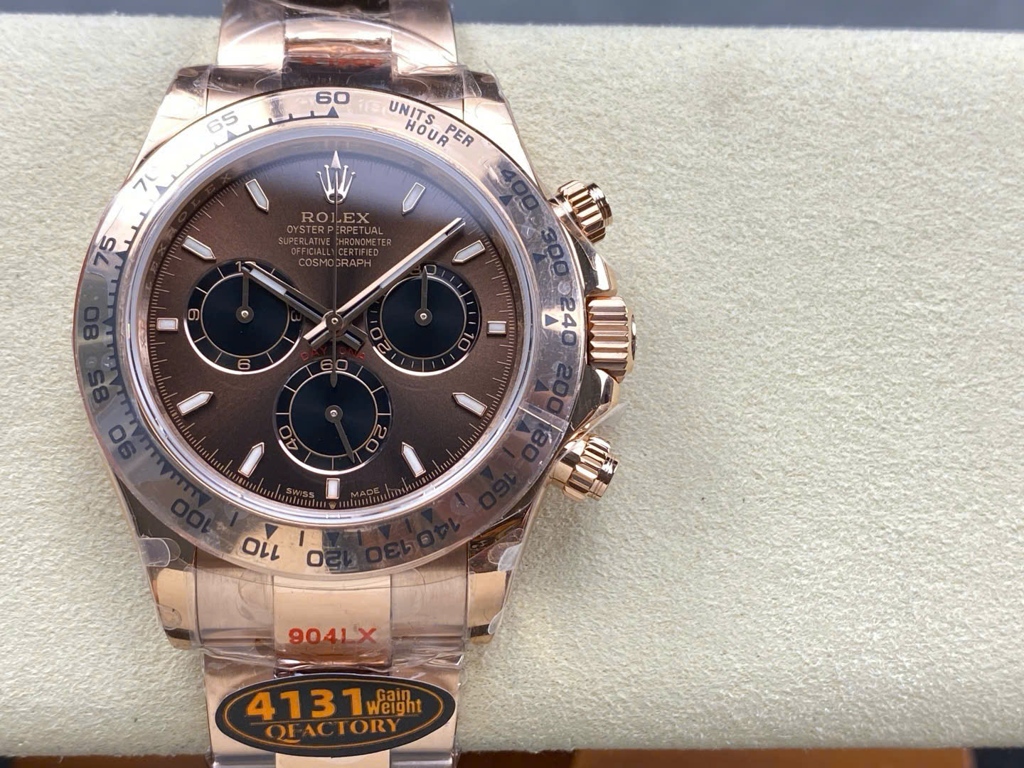 Rolex Cosmograph Daytona M116505BRWTBAR Copies Watches Chocolate Dial Weight 180 Grams QF Factory 40mm - Top club