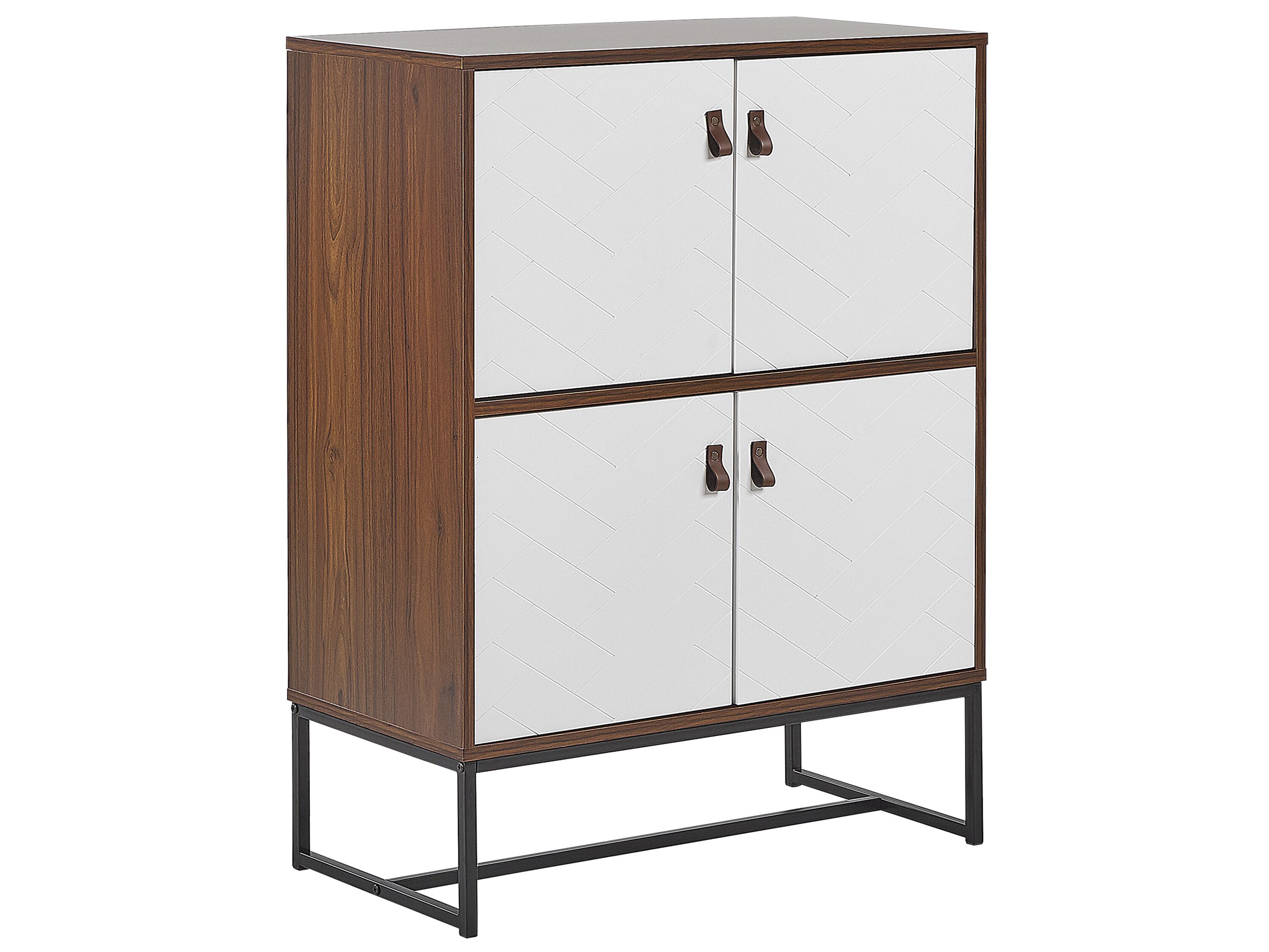 Cabinet NUEVA Dark Brown/ White