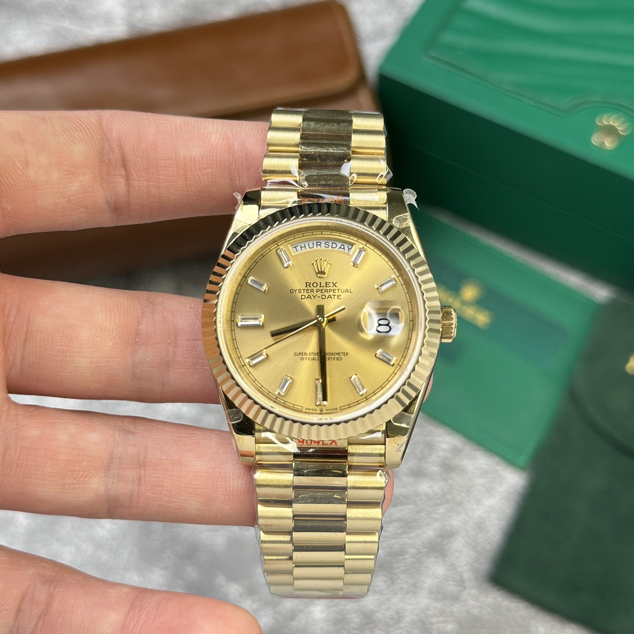 Rolex Replica Watch Day-Date 228238 Strap President V2 GM Factory 40mm - Elite Watch Atelier