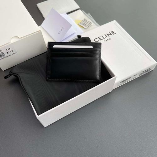CELINE TRIOMPHE shiny cow leather card holder