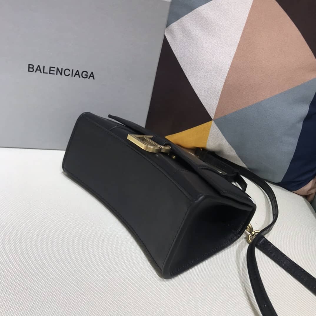 Balenciaga Hourglass Leather Top Handle Replica Bag - Replicaclubs