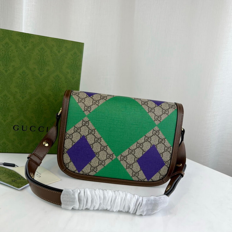 Replica Gucci Horsebit 1955 Shoulder Bag With Geometric Print 6022041:1High-quality replica