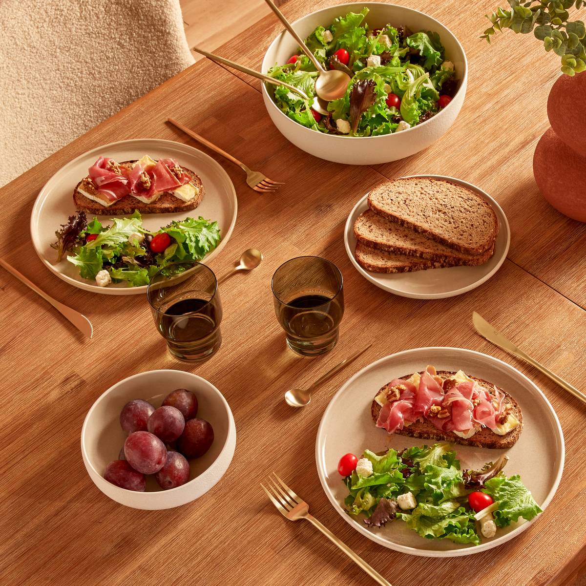 Salad Bowl "Chiara" Stoneware (ceramic), 27.5x27.5 cm