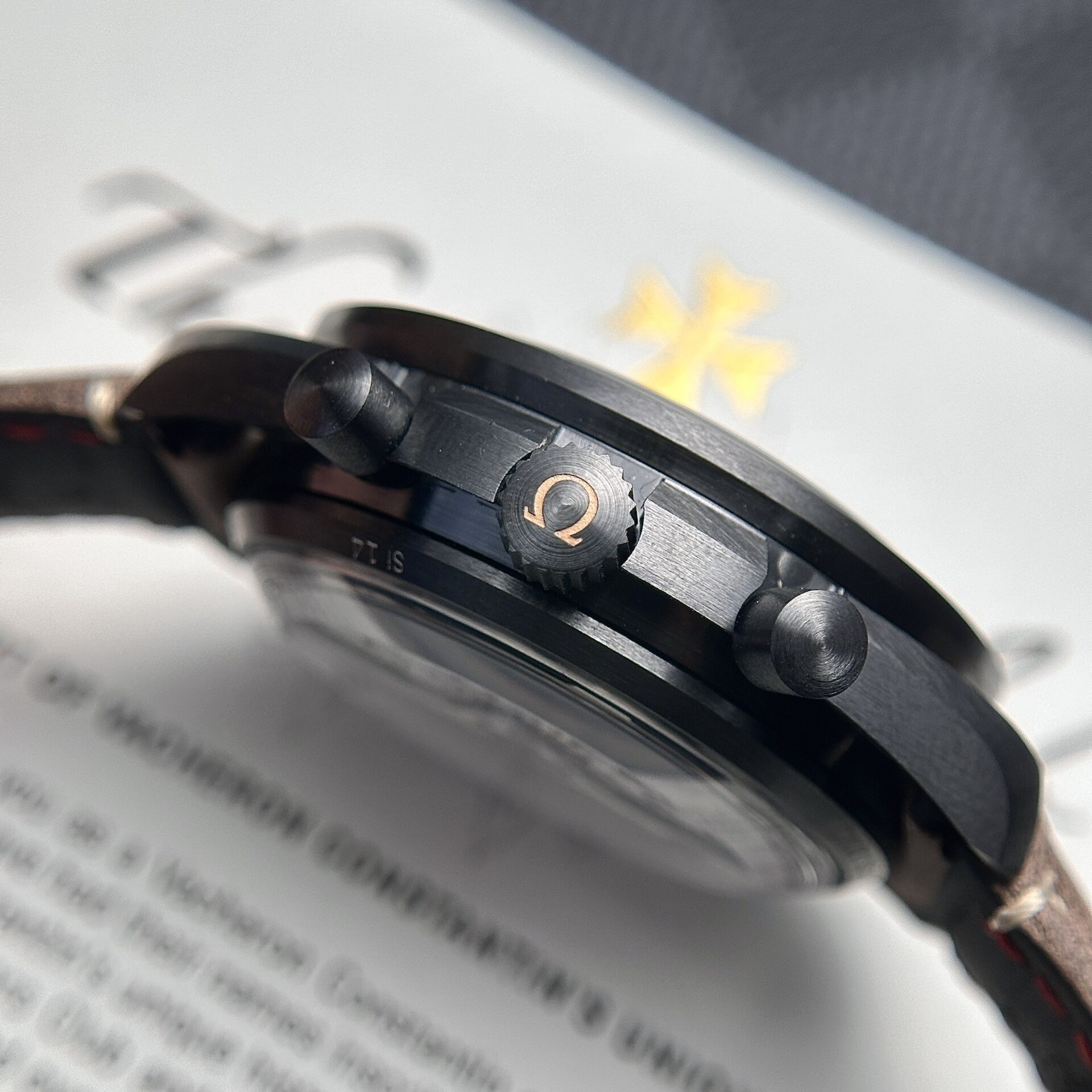 Omega SpeedMaster Replica Watch Highest Quality Black OM 44mm - Top club