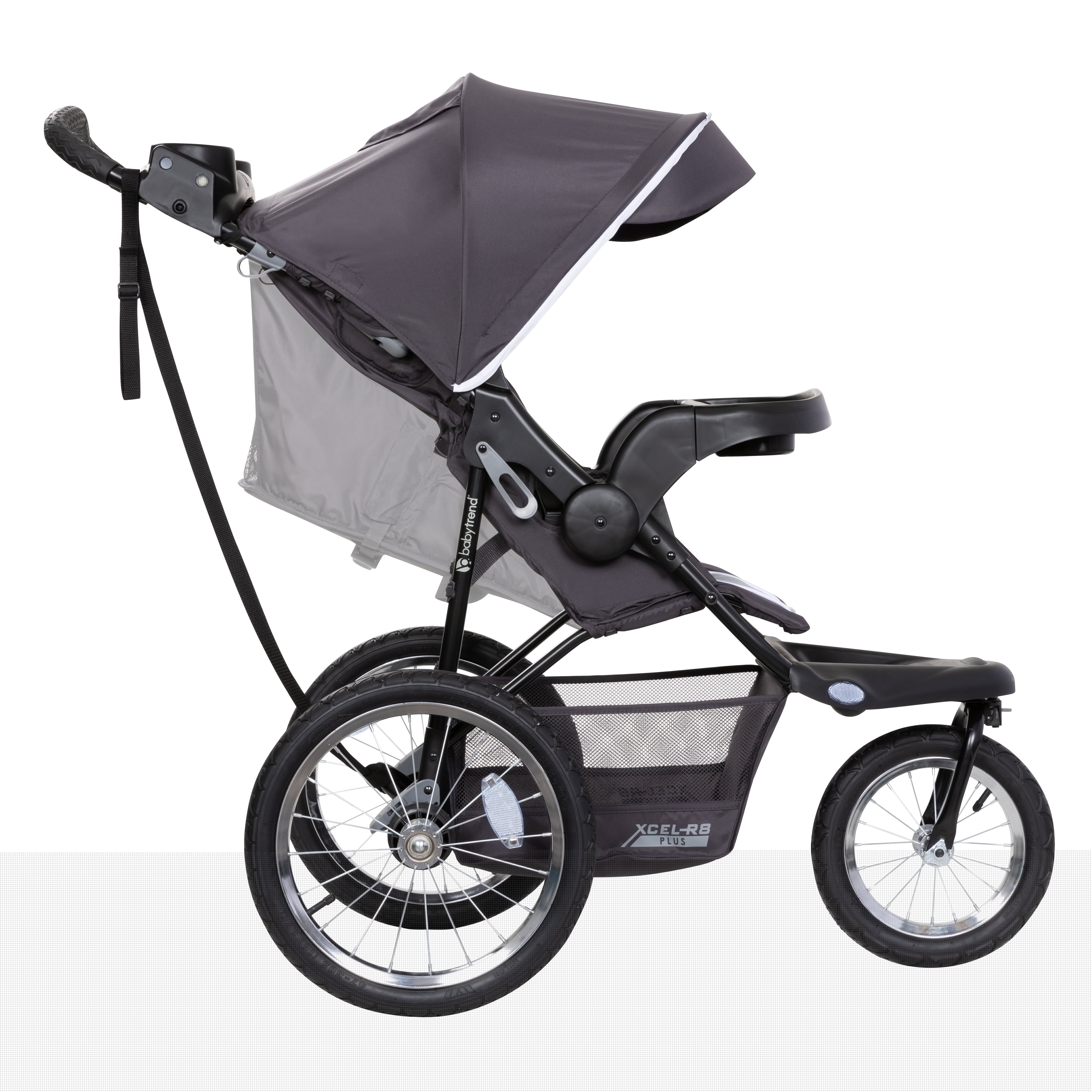 Alternative view of Baby Trend Xcel-R8 Plus Jogging Stroller with LED Lights. Liberty Grey