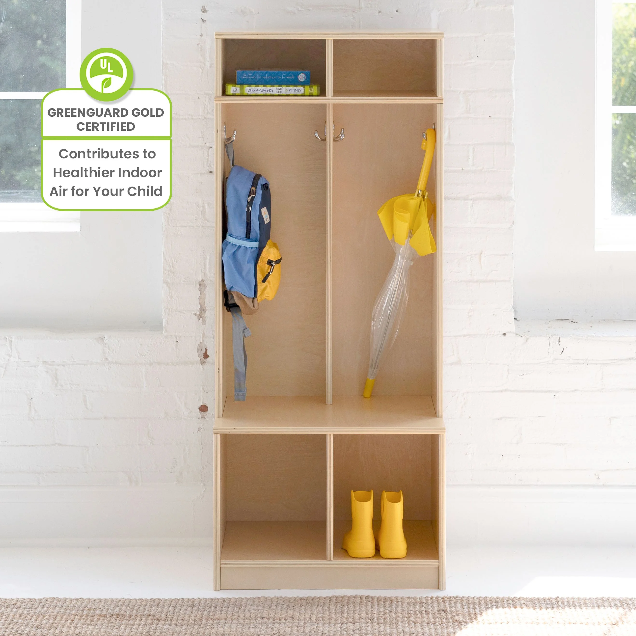 Little Partners Locker Cabinet Cubby Organizer, Learn 'N Store Wooden Classroom Cubbies Compartment Lockers for Storage of Toddlers and Kids Coats, Equipment, Backpacks - Espresso - Image 22