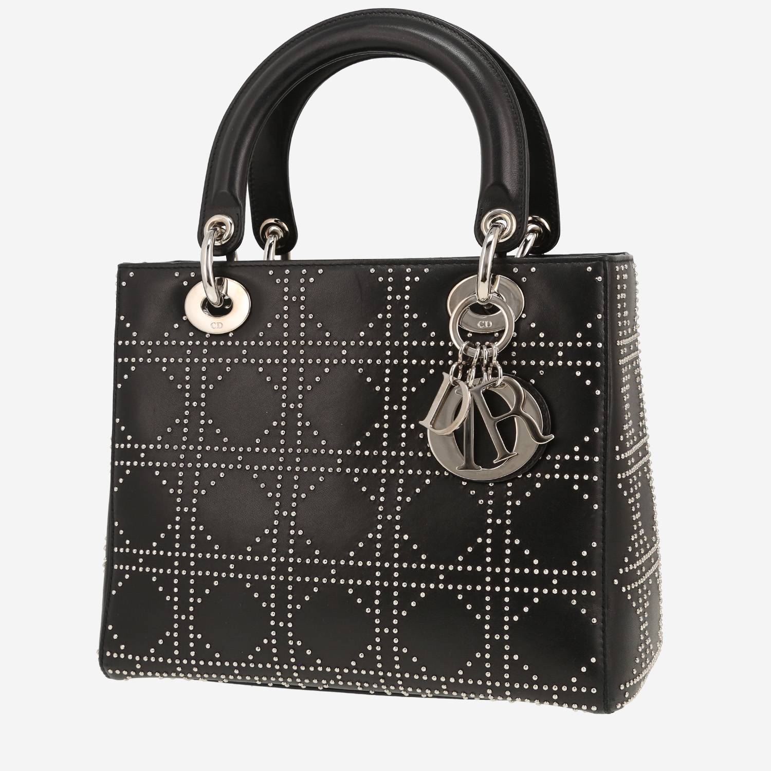 Dior Lady Dior handbag in black leather