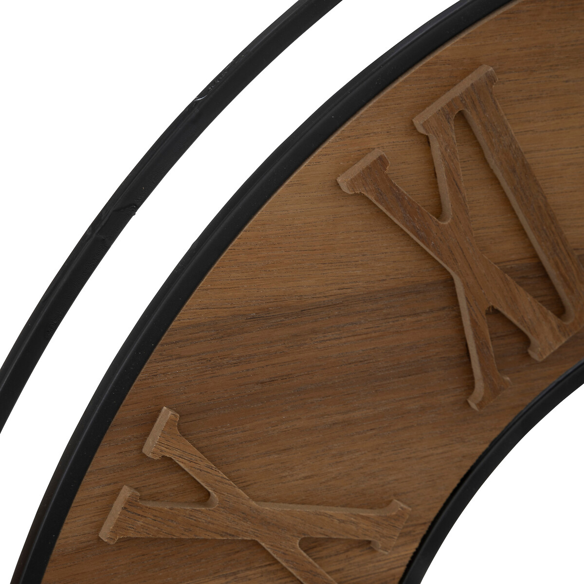 "Dorian" clock Wood, Metal, D.65 cm