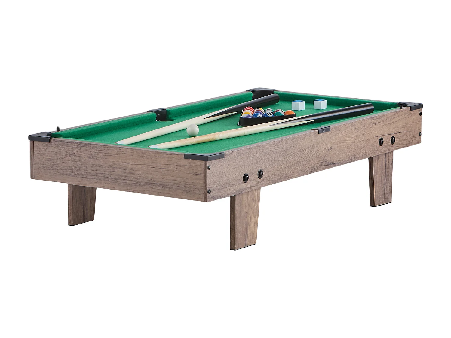 Table de Jeu Combinée 4 en 1 Air Hockey Baby-foot, Ping-pong, Billard, 82 cm – Multifonction, Compacte, d'Intérieur