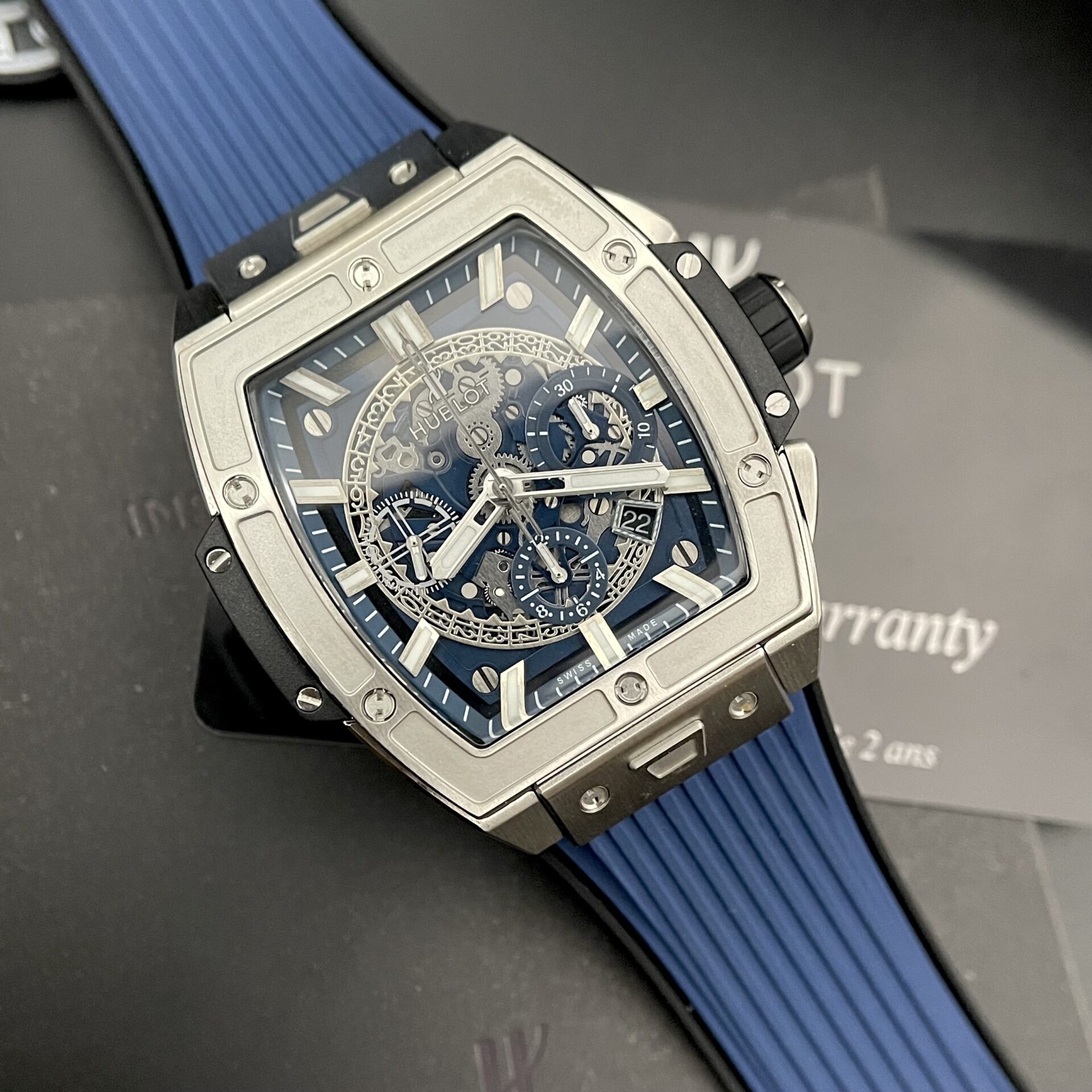 Hublot Spirit Of Big Bang Titanium Replica Watch Rubber Strap MS Factory 42mm - Elite Watch Atelier