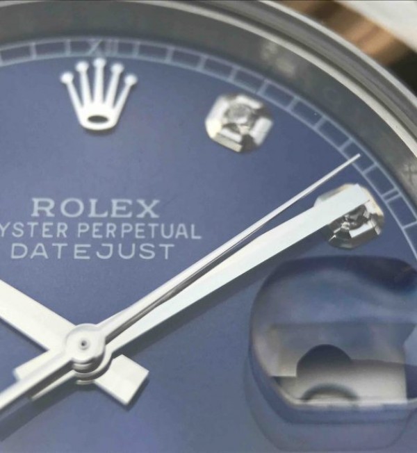 Replica Rolex DateJust 41mm 126300 Noob Blue Dial Diamonds Markers SS Oyster Bracelet A3235 - Top club