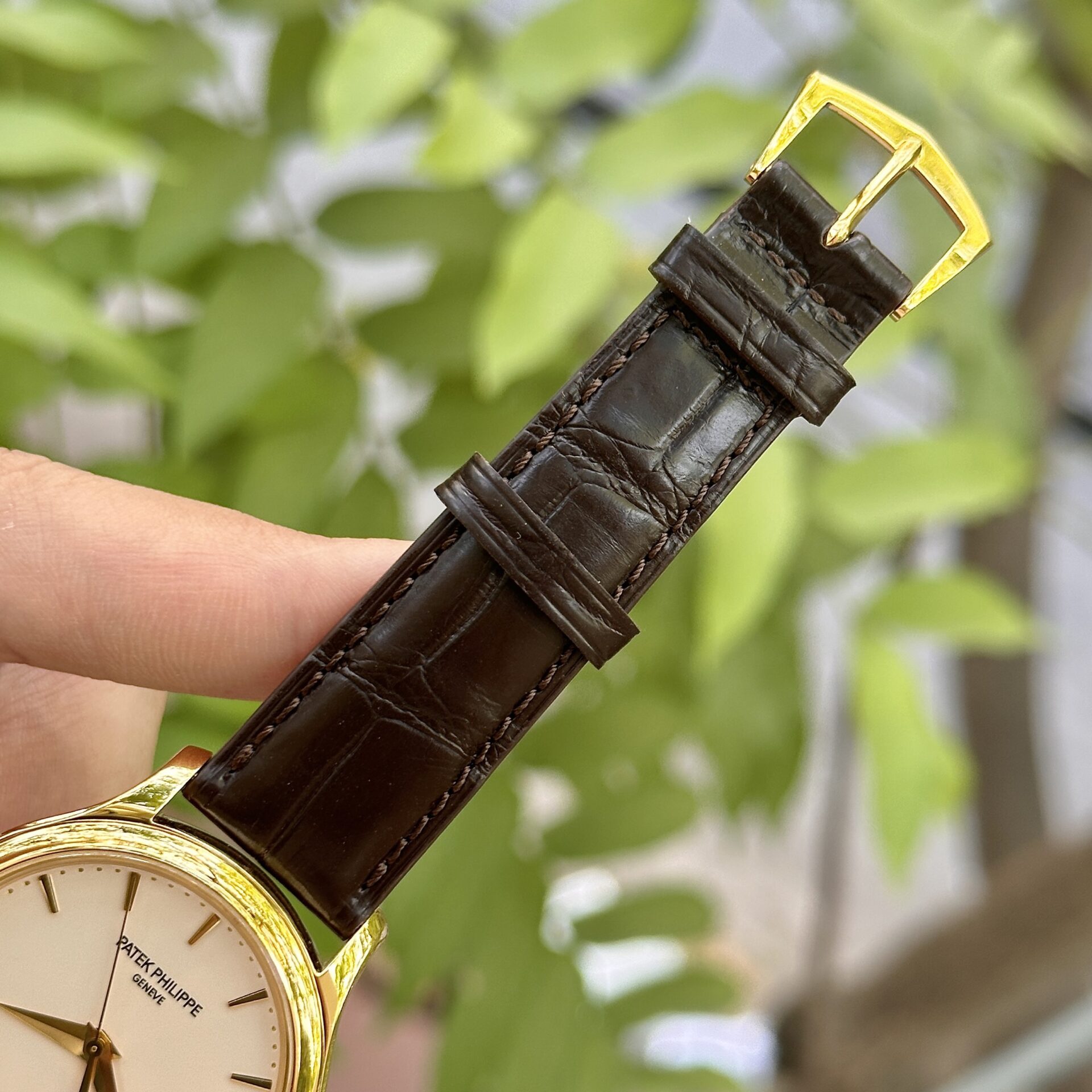 Patek Philippe Calatrava 5227J Replica Watch Leather Strap 3K Factory 39mm - Top club